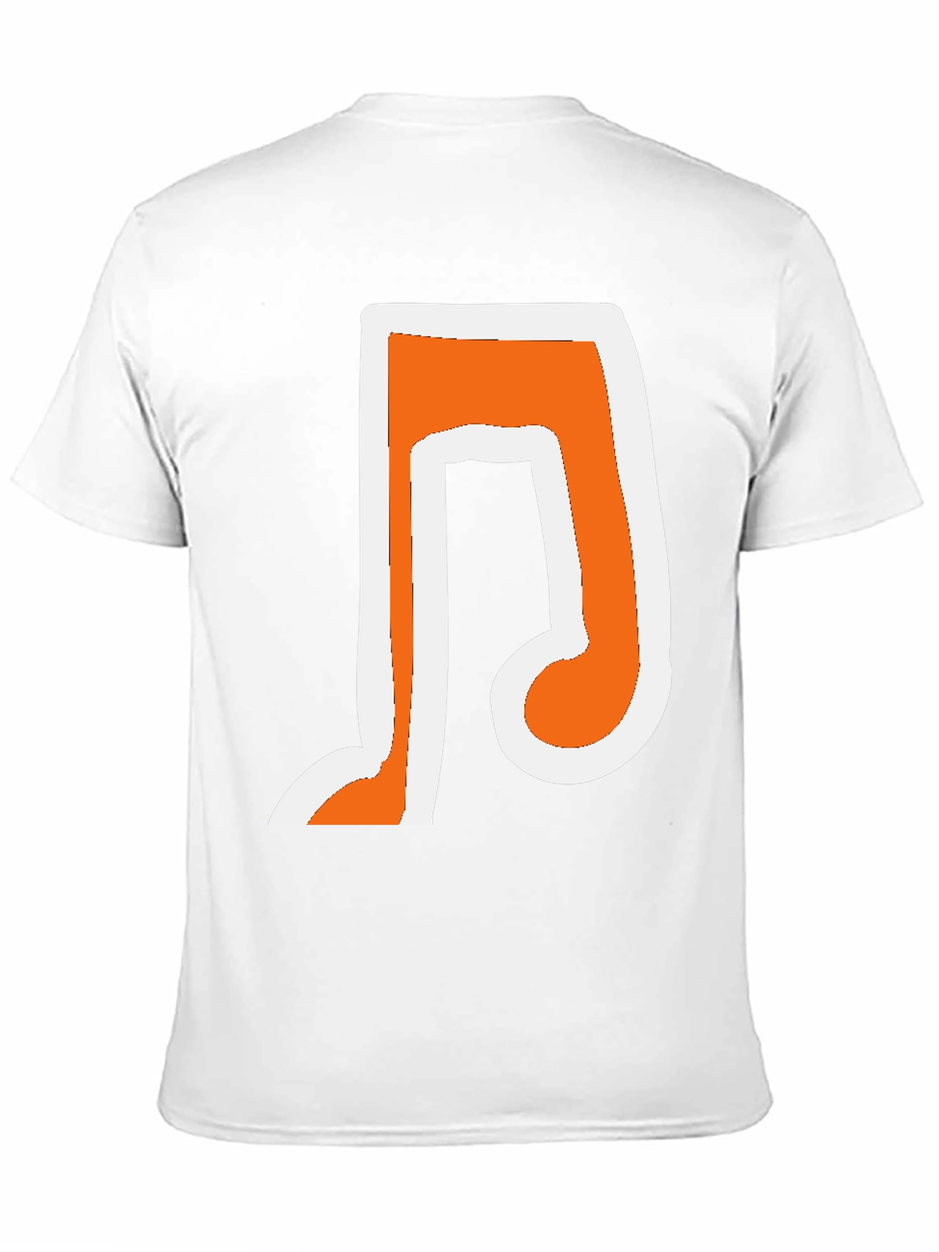 Musical Note Graphic T-Shirt - Trendy Black Tee