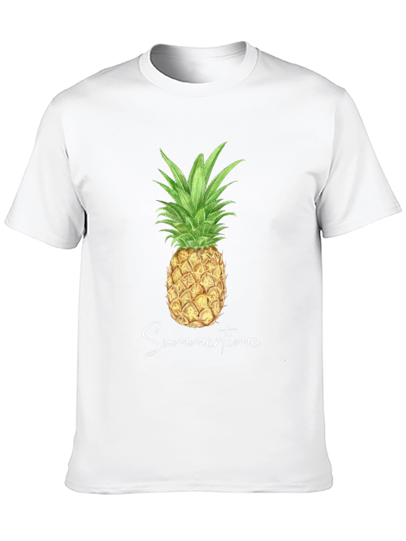 Pineapple Summertime Graphic Tee - Black