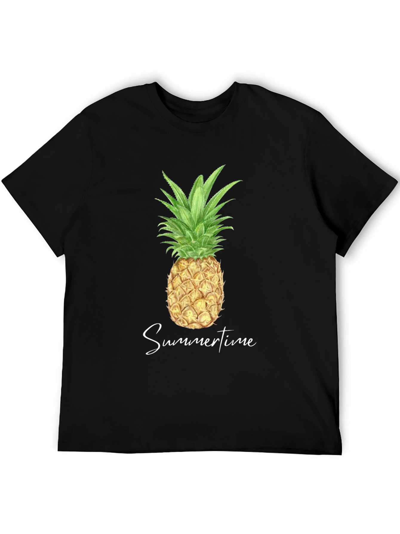 Pineapple Summertime Graphic Tee - Black