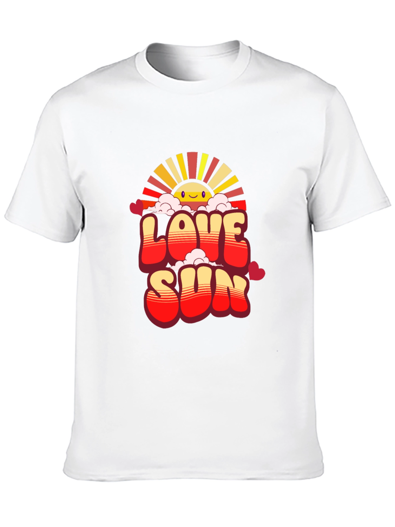 Love Sun Graphic Tee - Black Cotton Casual Shirt