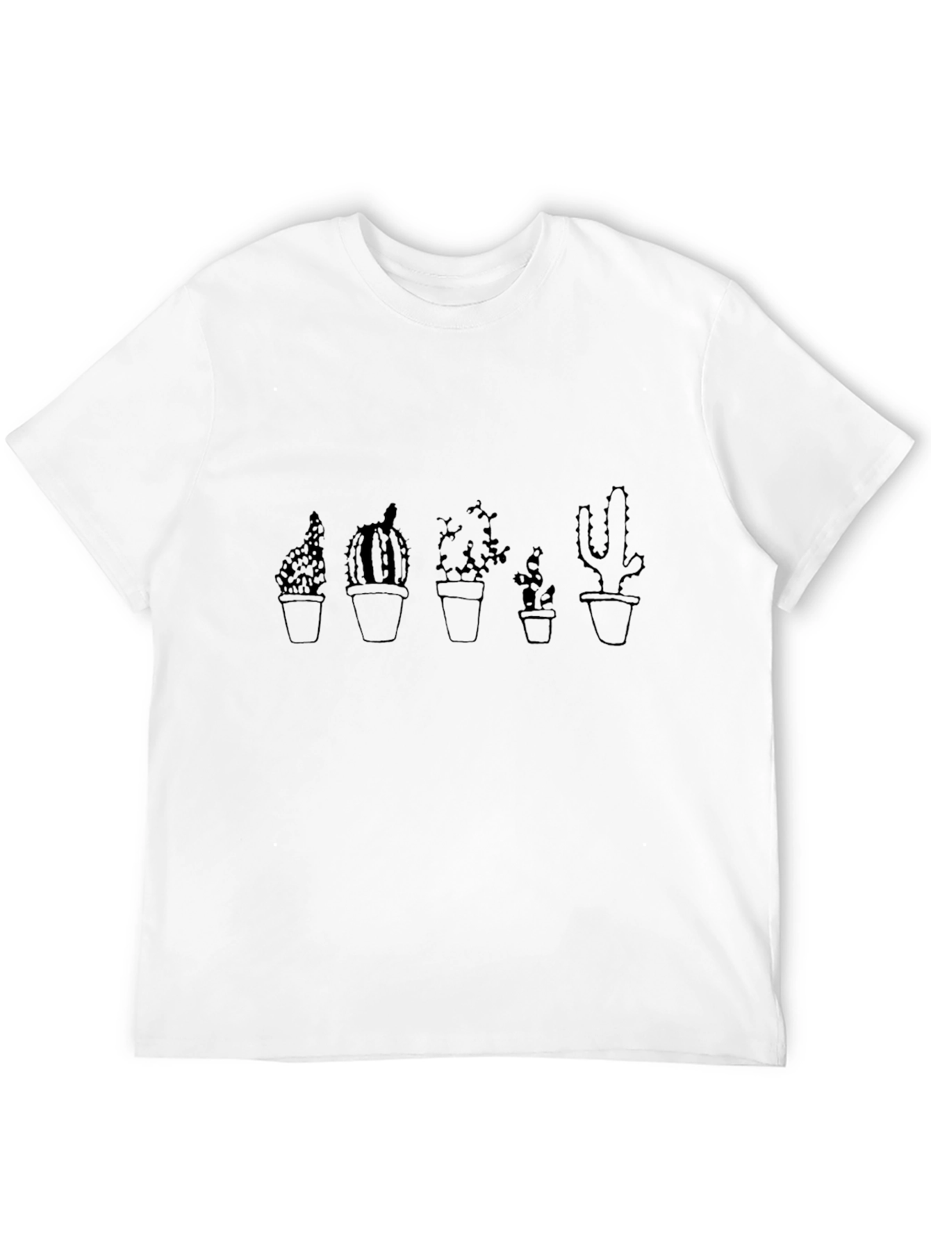 Cactus Graphic Tee - Unisex Black T-Shirt