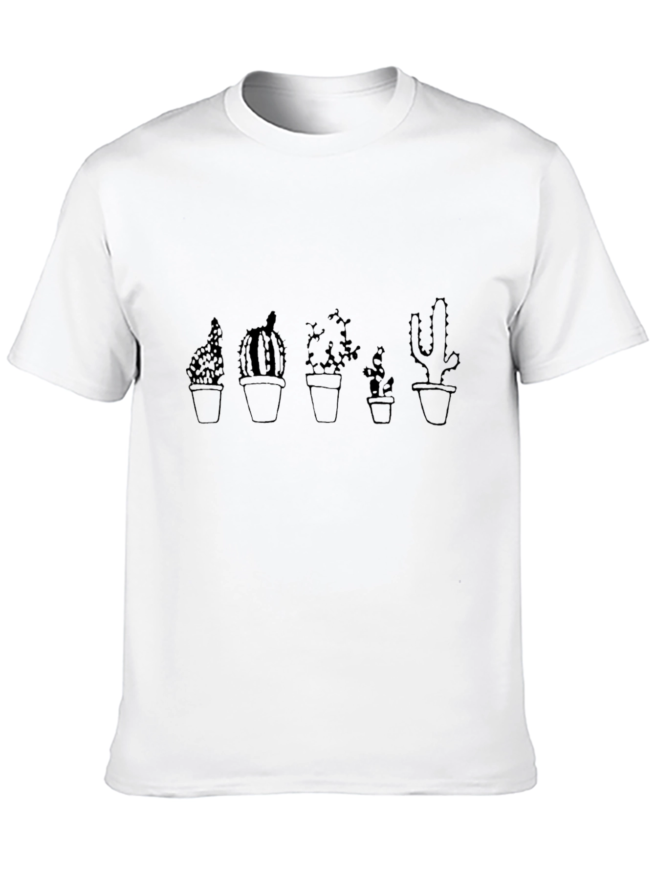Cactus Graphic Tee - Unisex Black T-Shirt