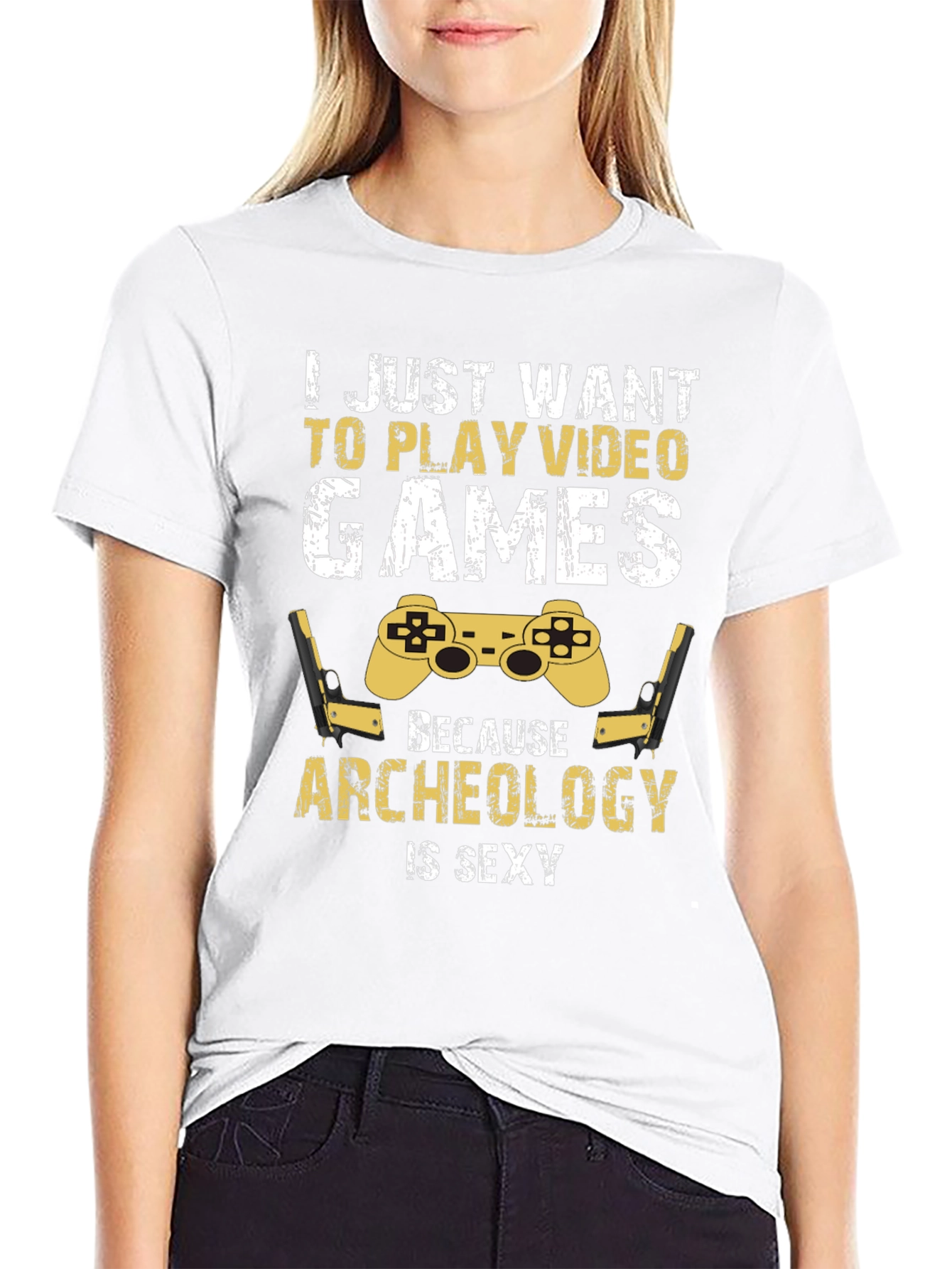 Video Game & Archeology T-Shirt: Gamer Gift