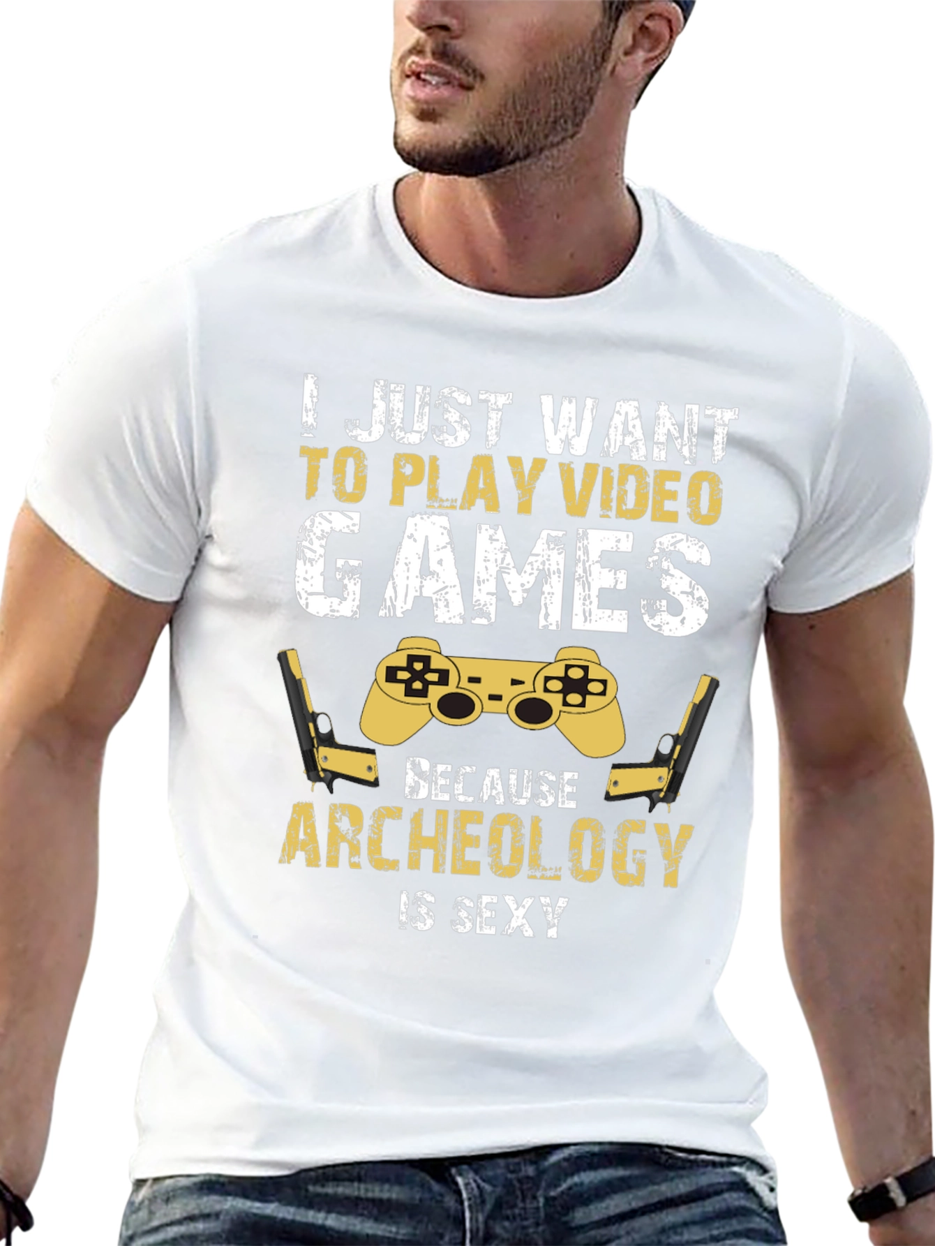 Video Game & Archeology T-Shirt: Gamer Gift