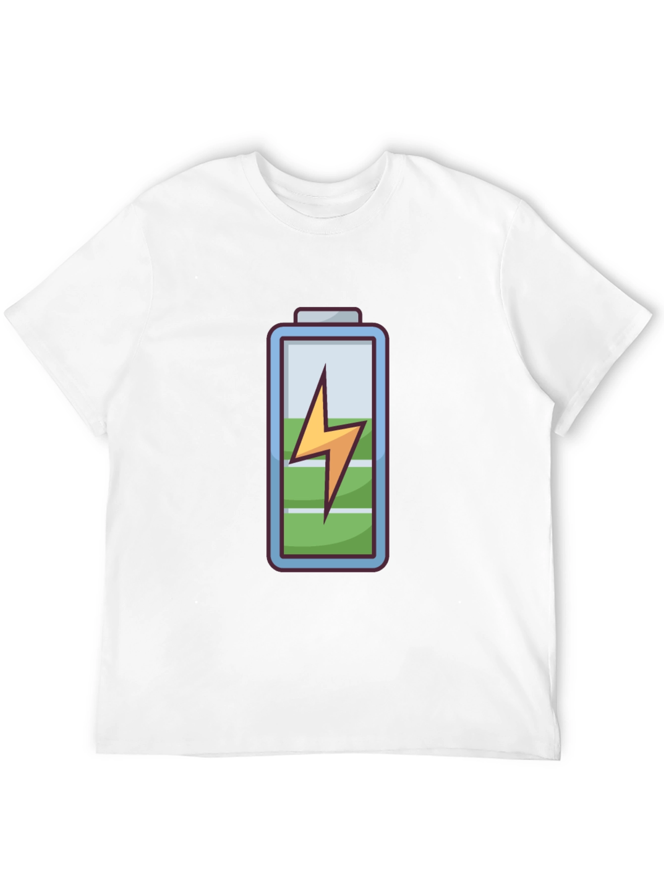 Charged Up Graphic Tee - Black Cotton T-Shirt