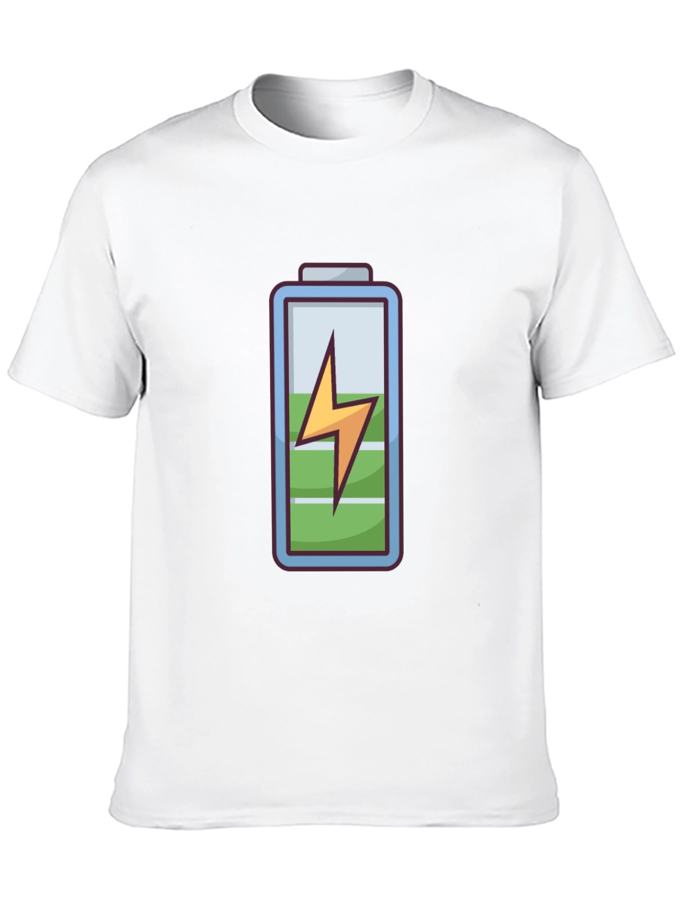 Charged Up Graphic Tee - Black Cotton T-Shirt