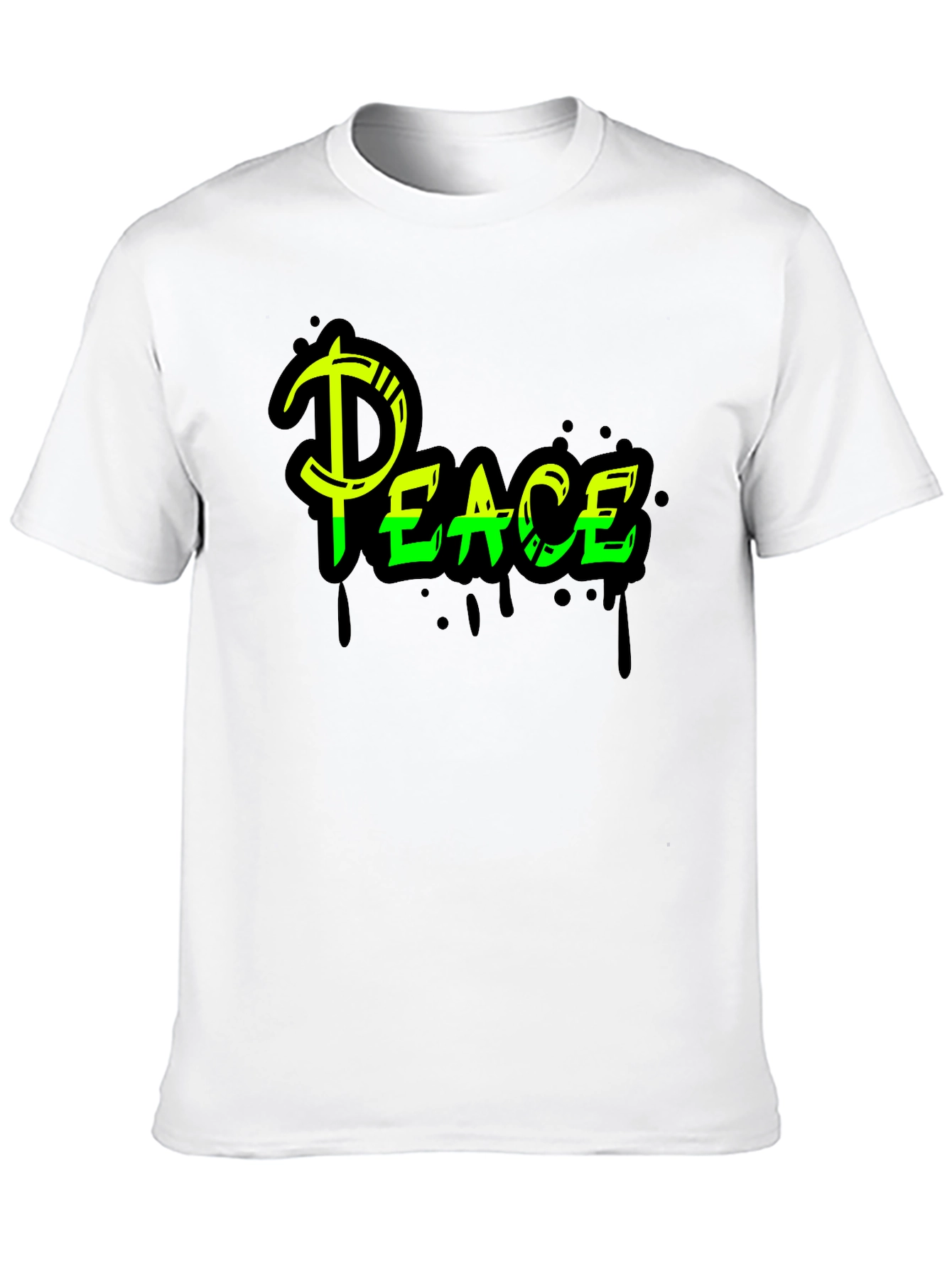 Peace Graphic Tee - Black Streetwear Style