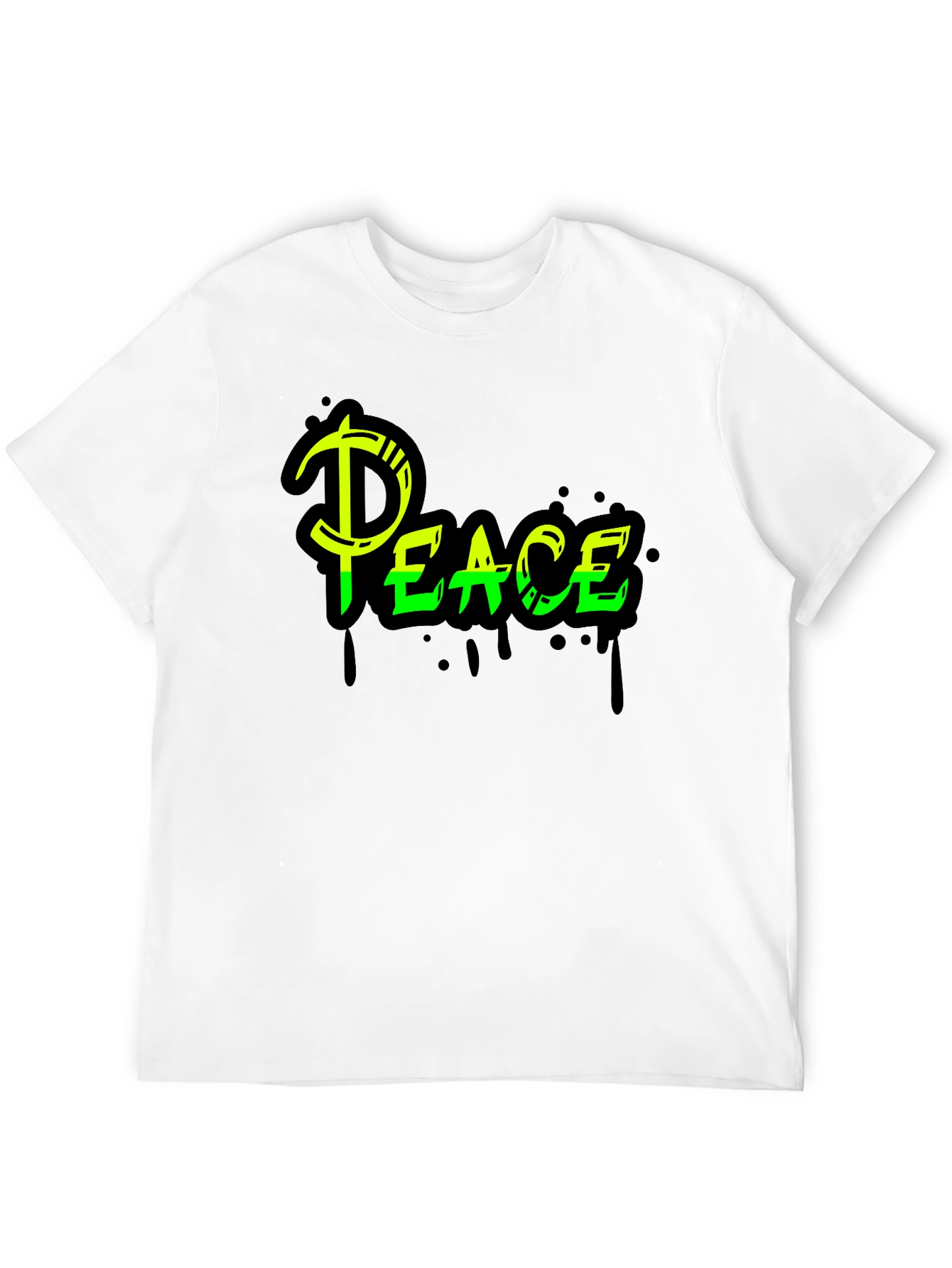 Peace Graphic Tee - Black Streetwear Style