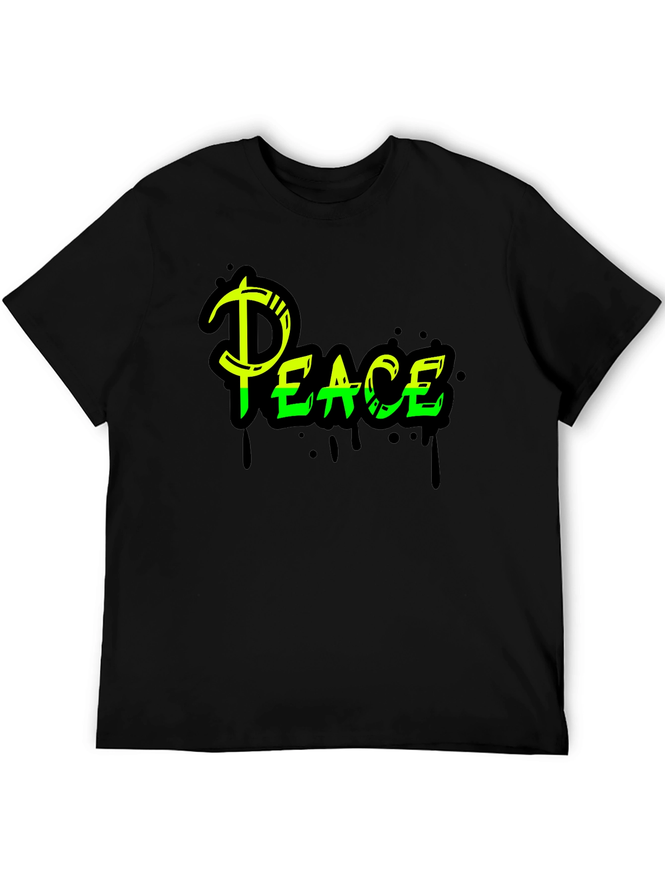 Peace Graphic Tee - Black Streetwear Style