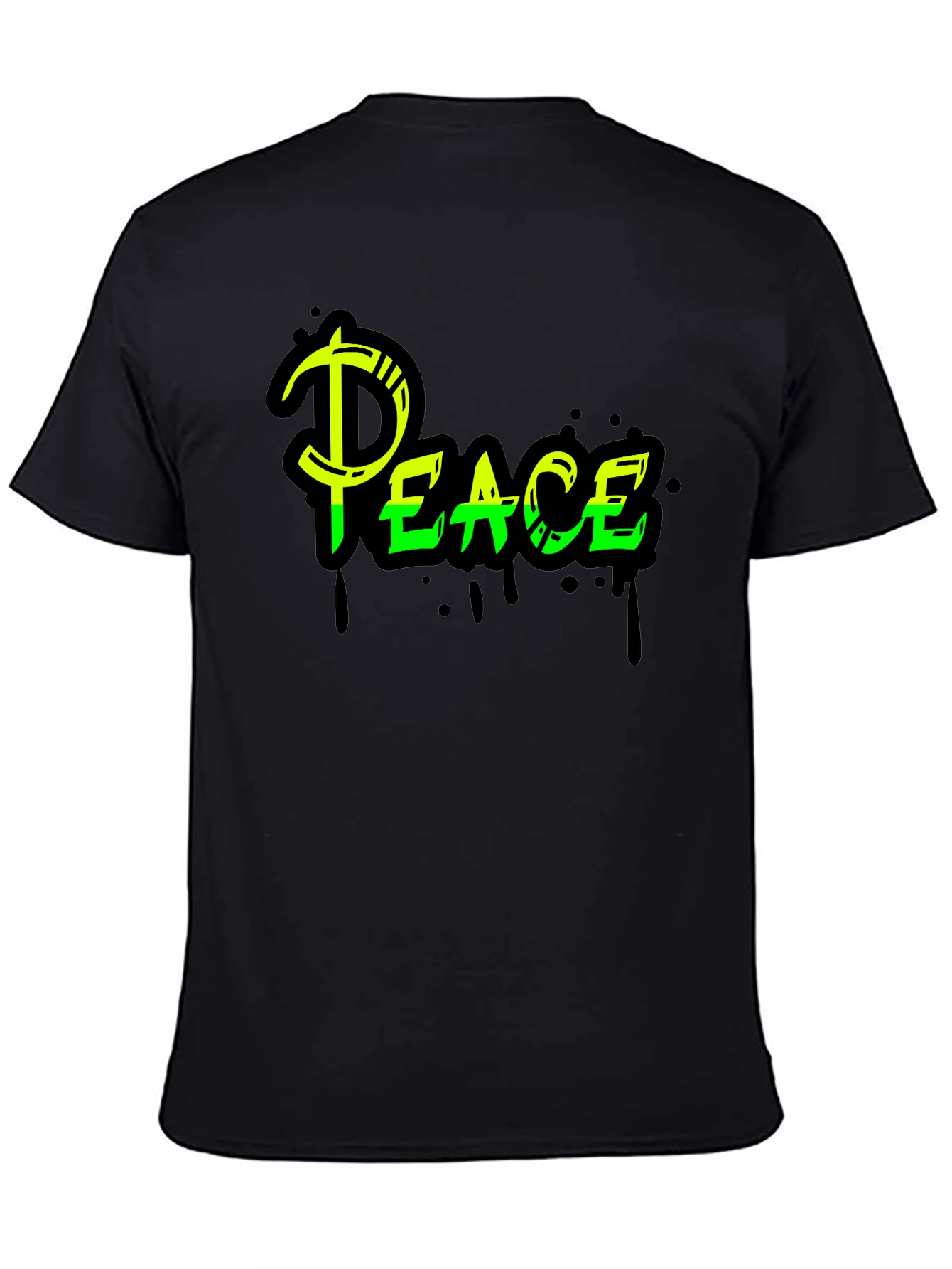 Peace Graphic Tee - Black Streetwear Style