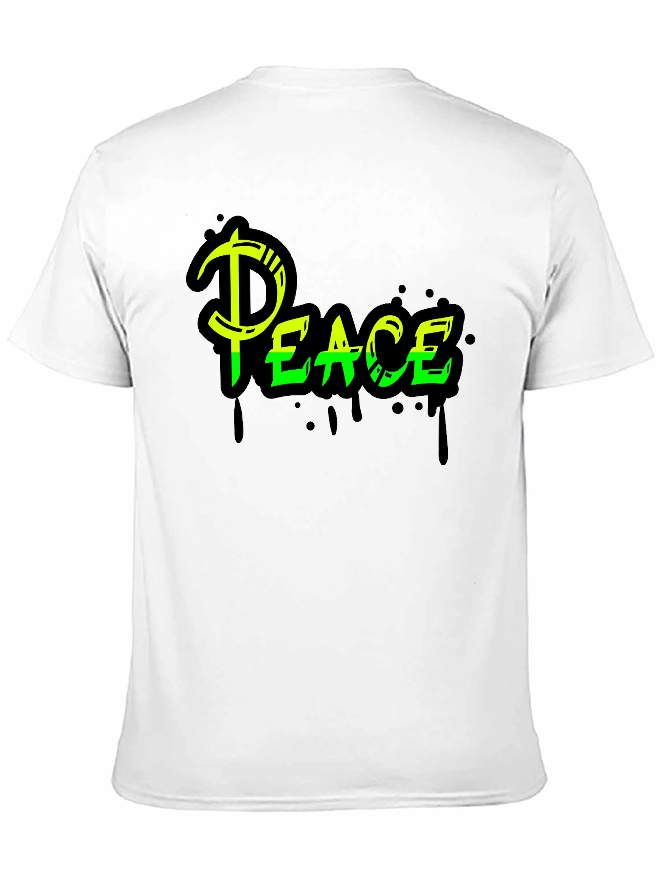 Peace Graphic Tee - Black Streetwear Style