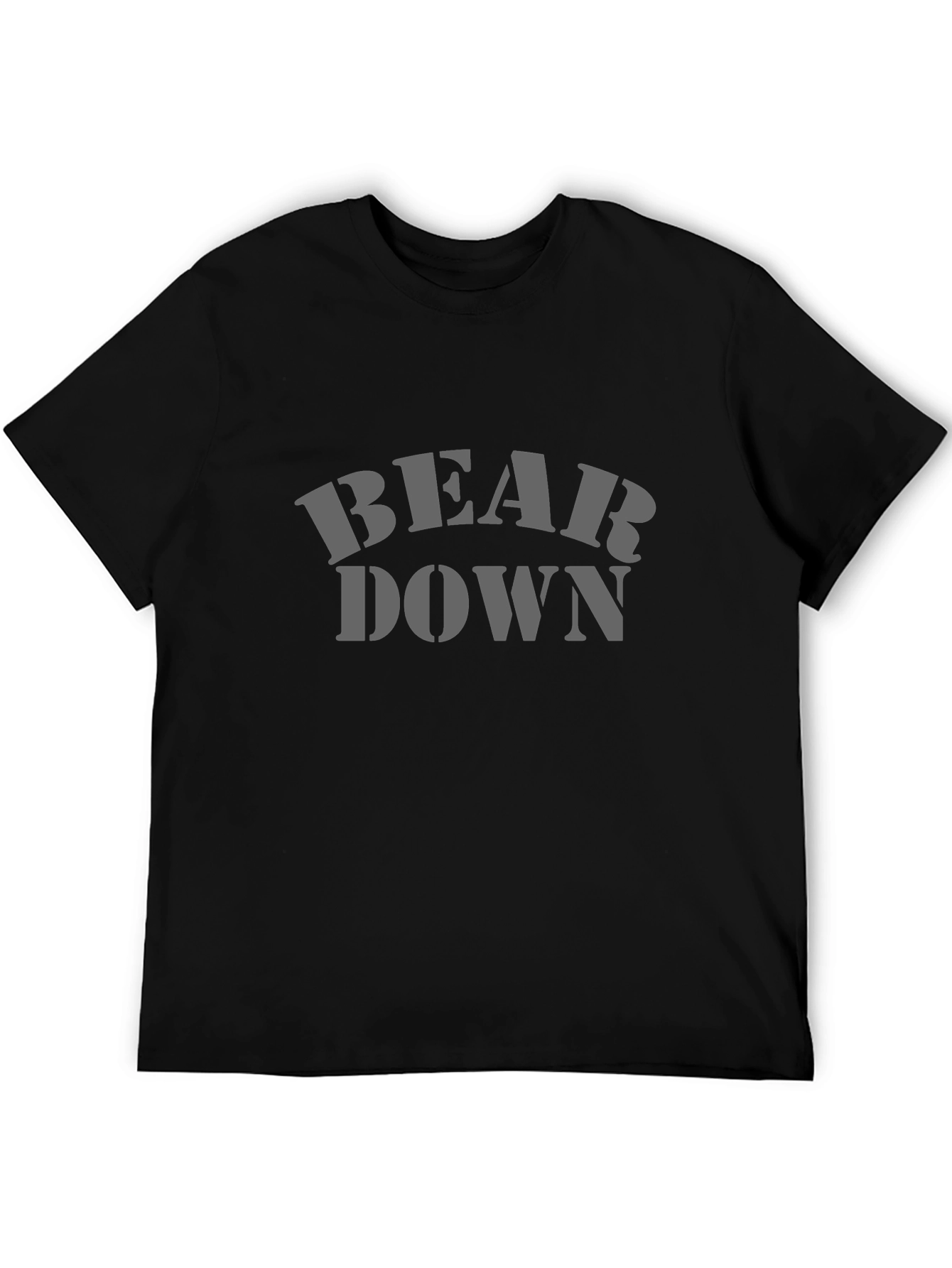 Bear Down Graphic Tee - Black
