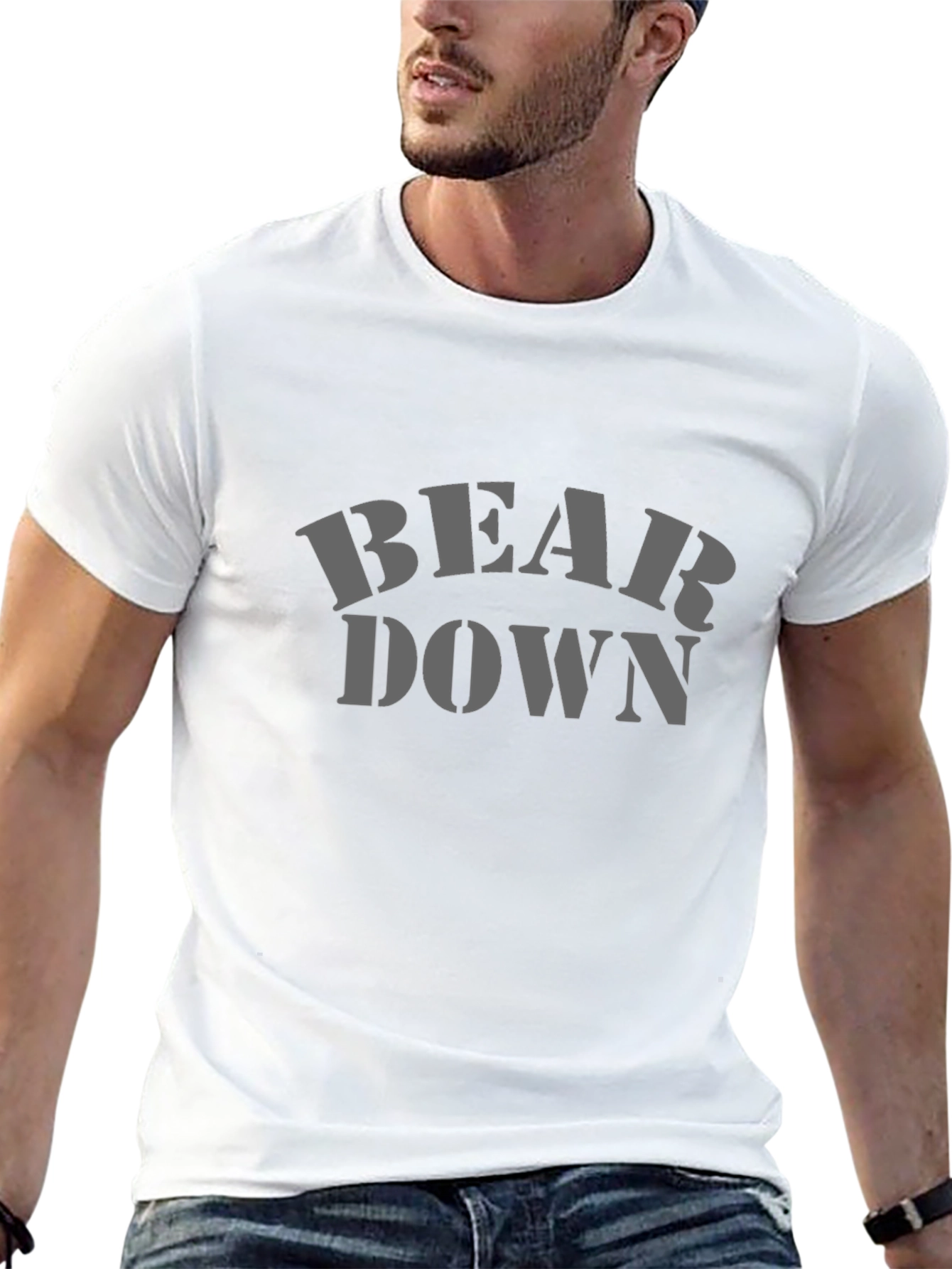 Bear Down Graphic Tee - Black