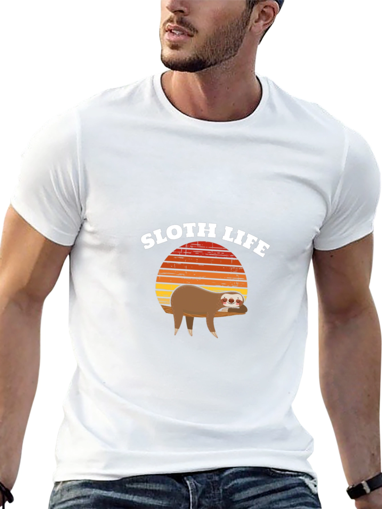 Sloth Life Graphic Tee - Relaxed Fit