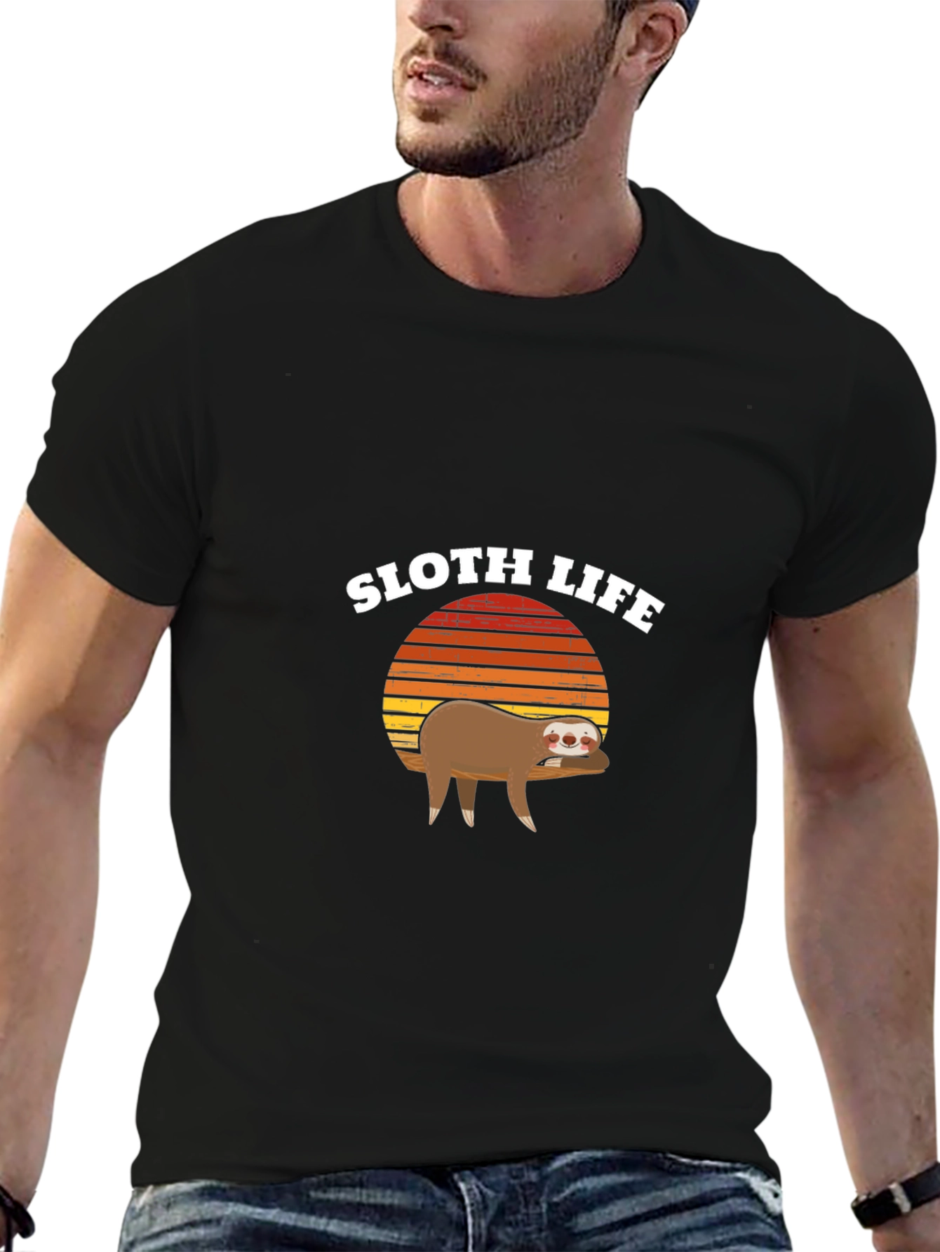 Sloth Life Graphic Tee - Relaxed Fit