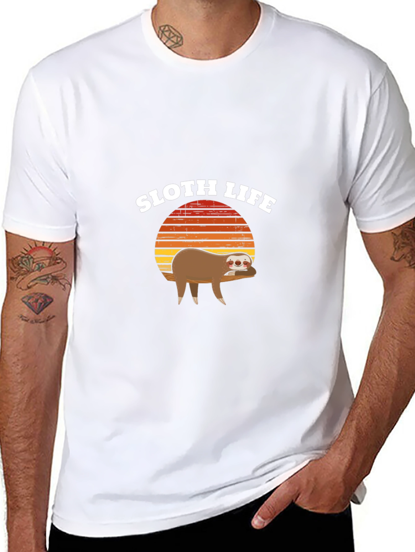 Sloth Life Graphic Tee - Relaxed Fit