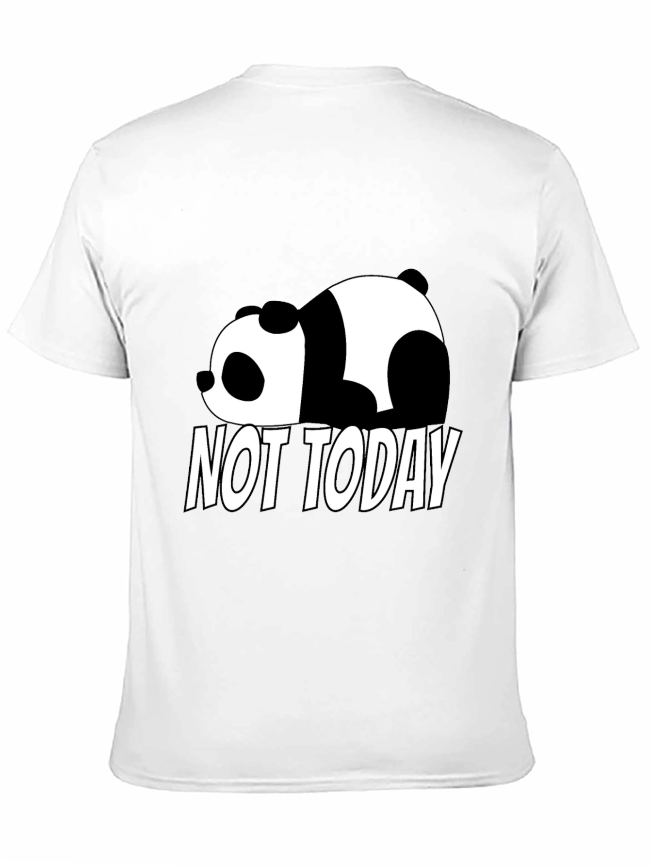 Lazy Panda Not Today Graphic T-Shirt