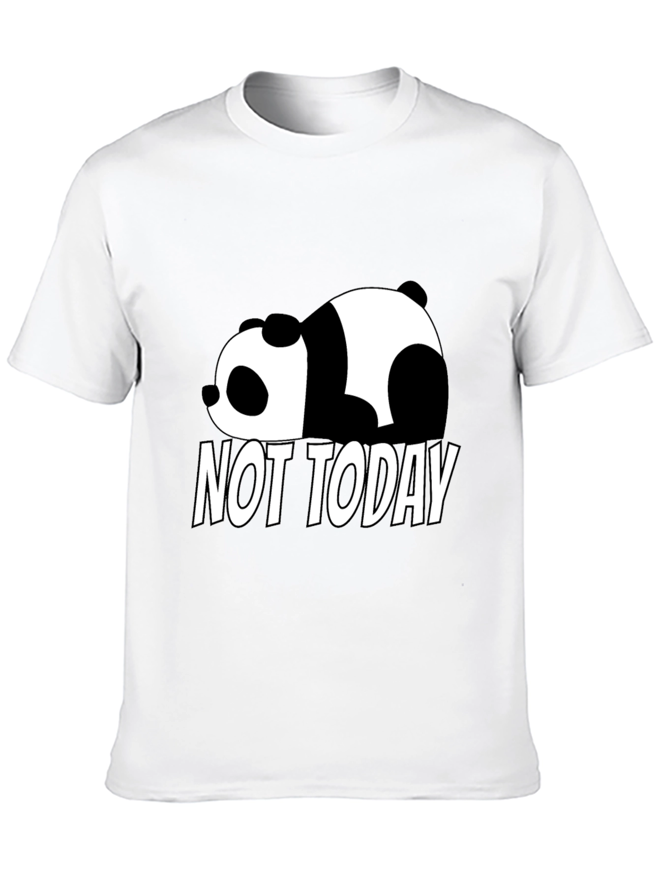 Lazy Panda Not Today Graphic T-Shirt