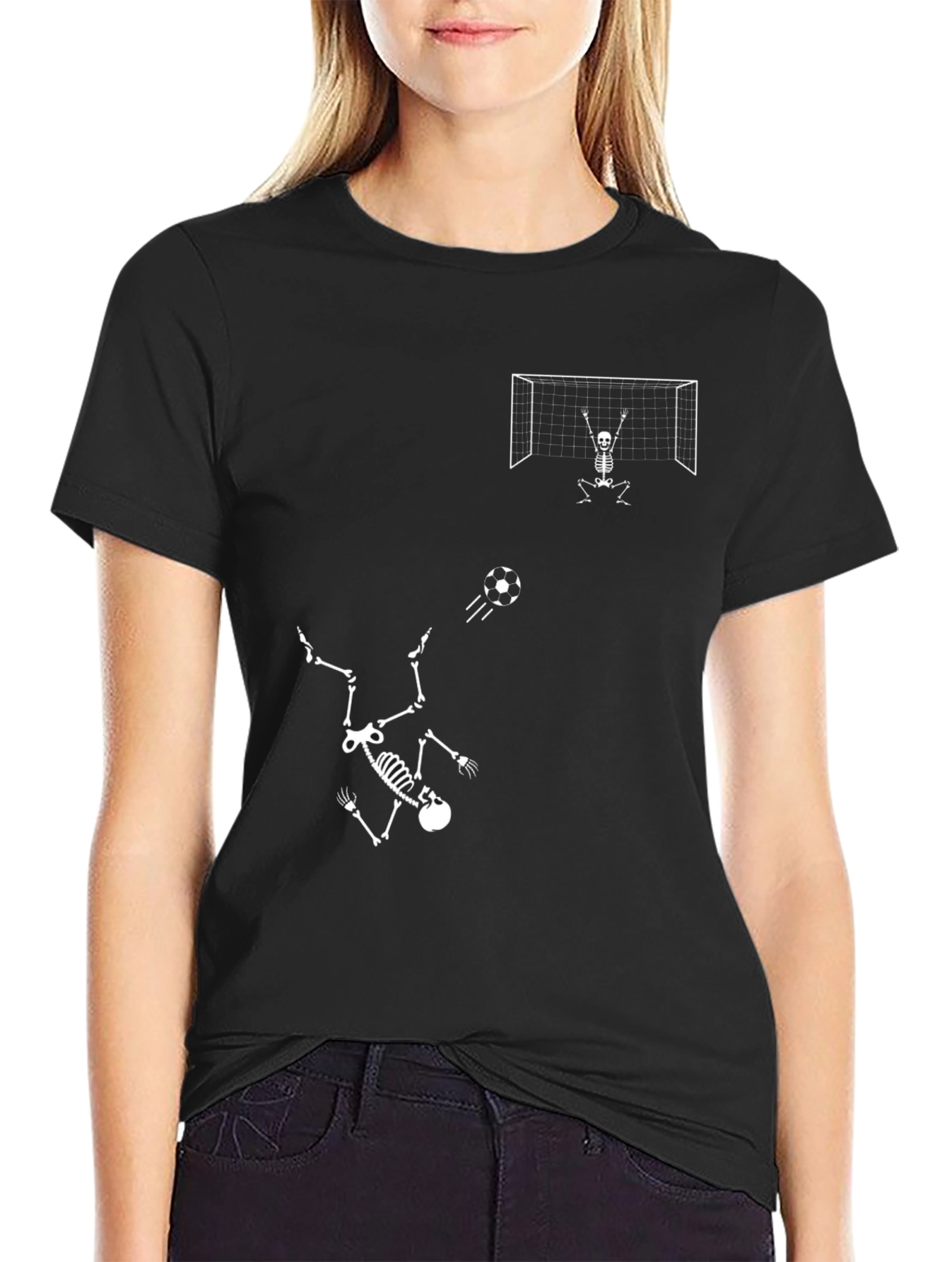 Skeleton Soccer T-Shirt - Goal Keeper