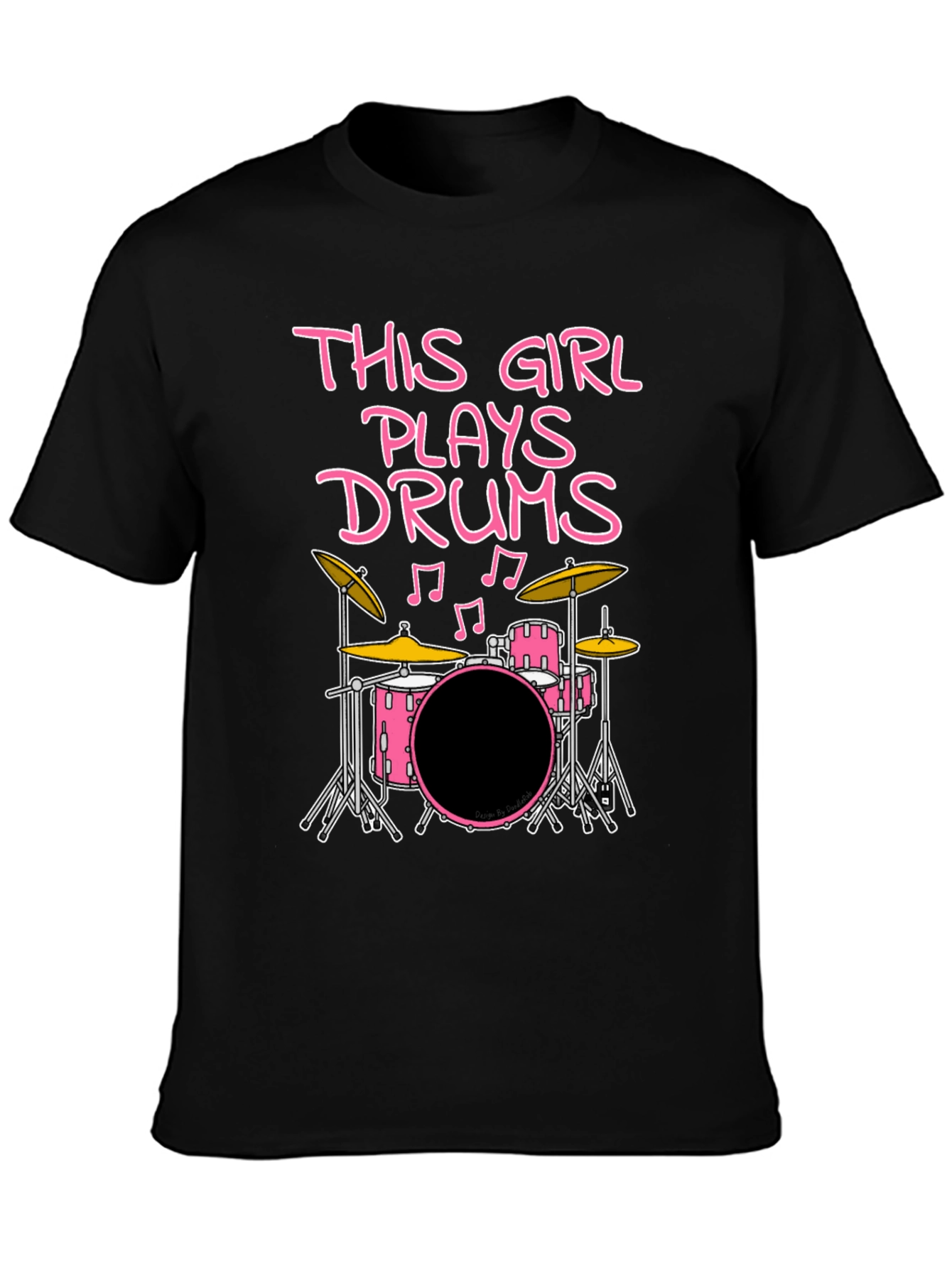This Girl Plays Drums T-Shirt - Musician Tee