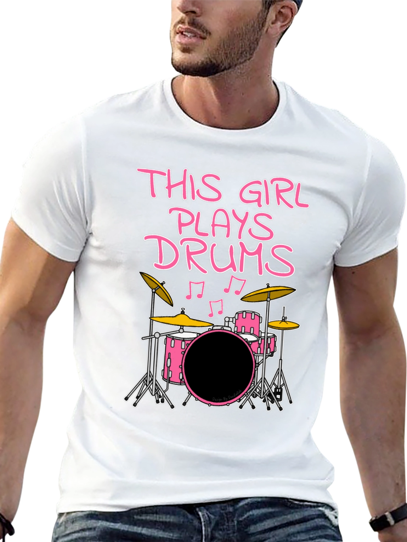 This Girl Plays Drums T-Shirt - Musician Tee