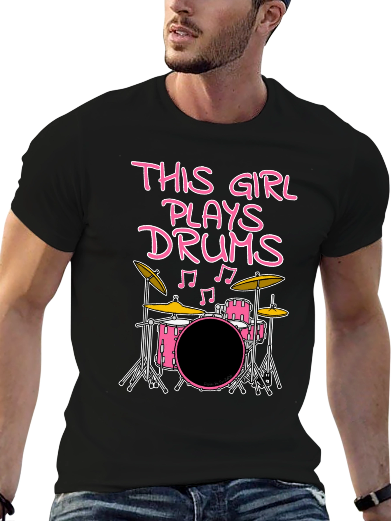 This Girl Plays Drums T-Shirt - Musician Tee