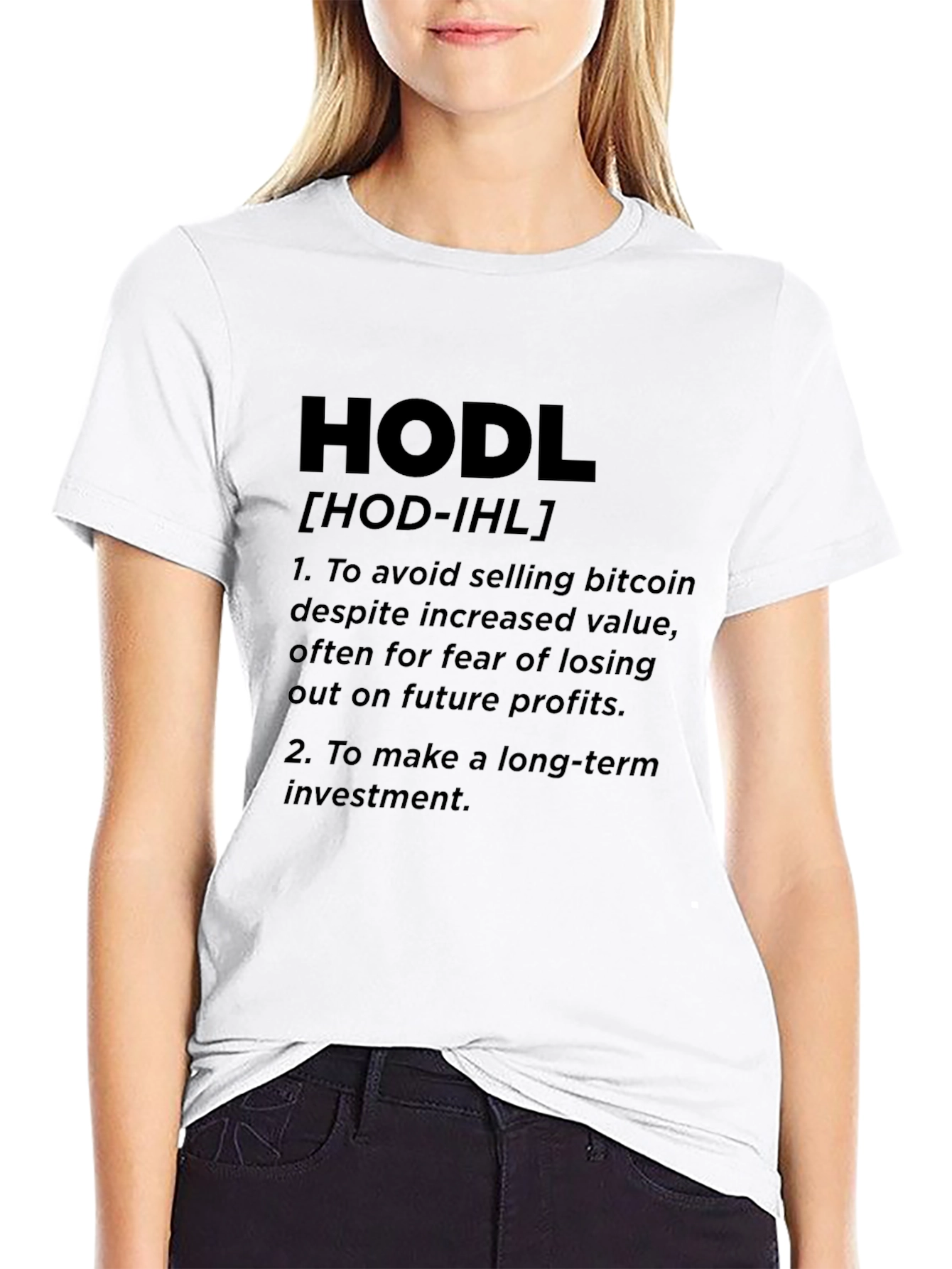 HODL Bitcoin Definition Graphic T-Shirt