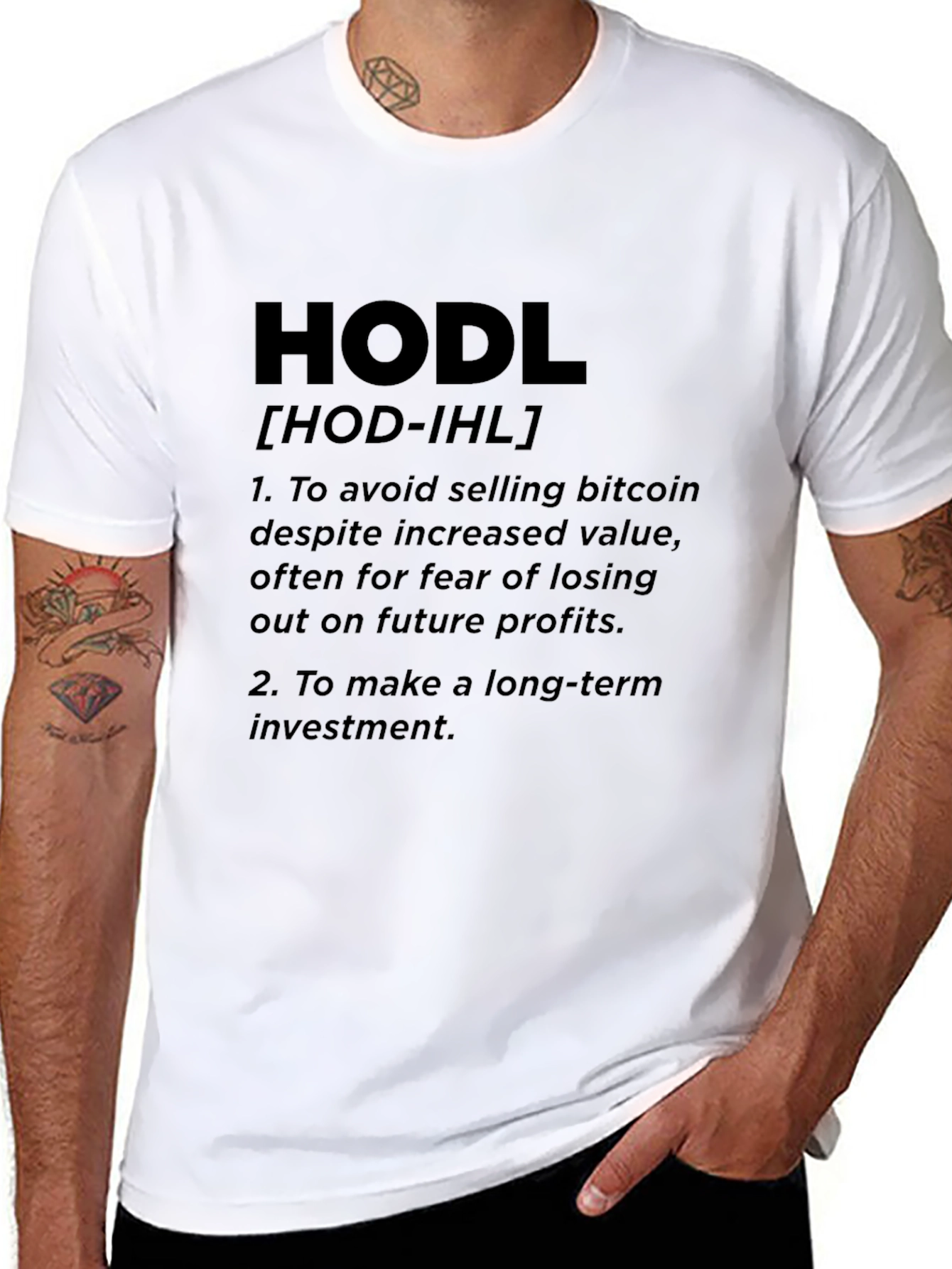 HODL Bitcoin Definition Graphic T-Shirt