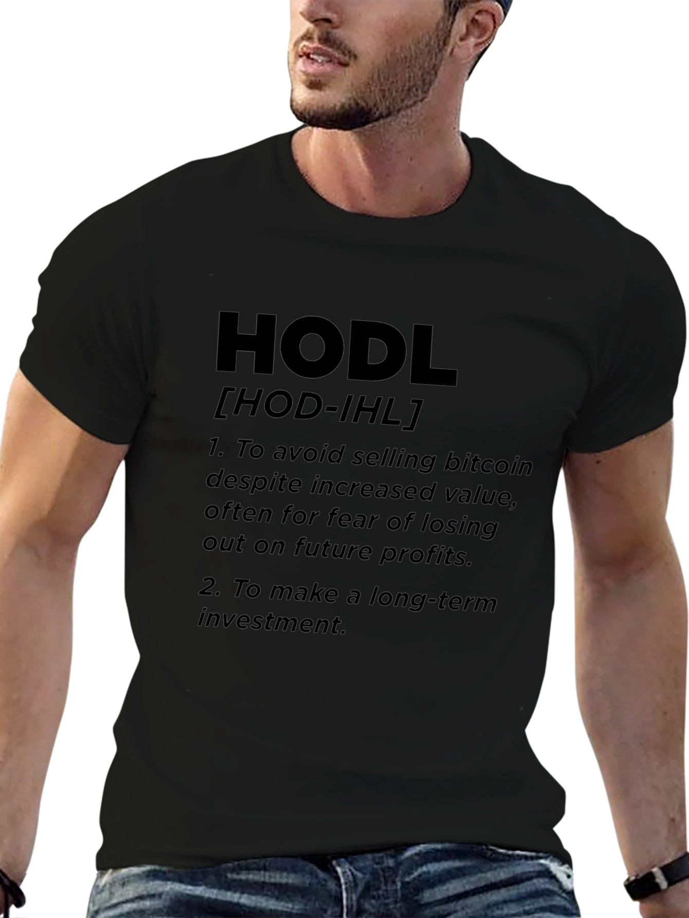 HODL Bitcoin Definition Graphic T-Shirt