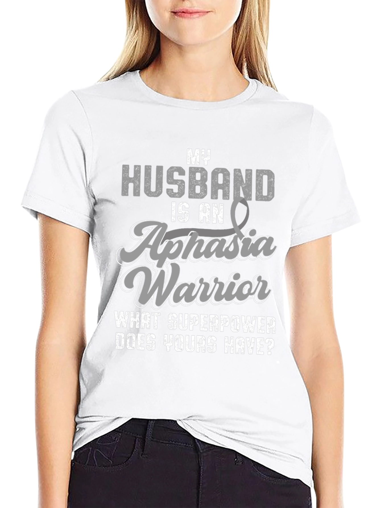 My Husband is an Aphasia Warrior T-Shirt