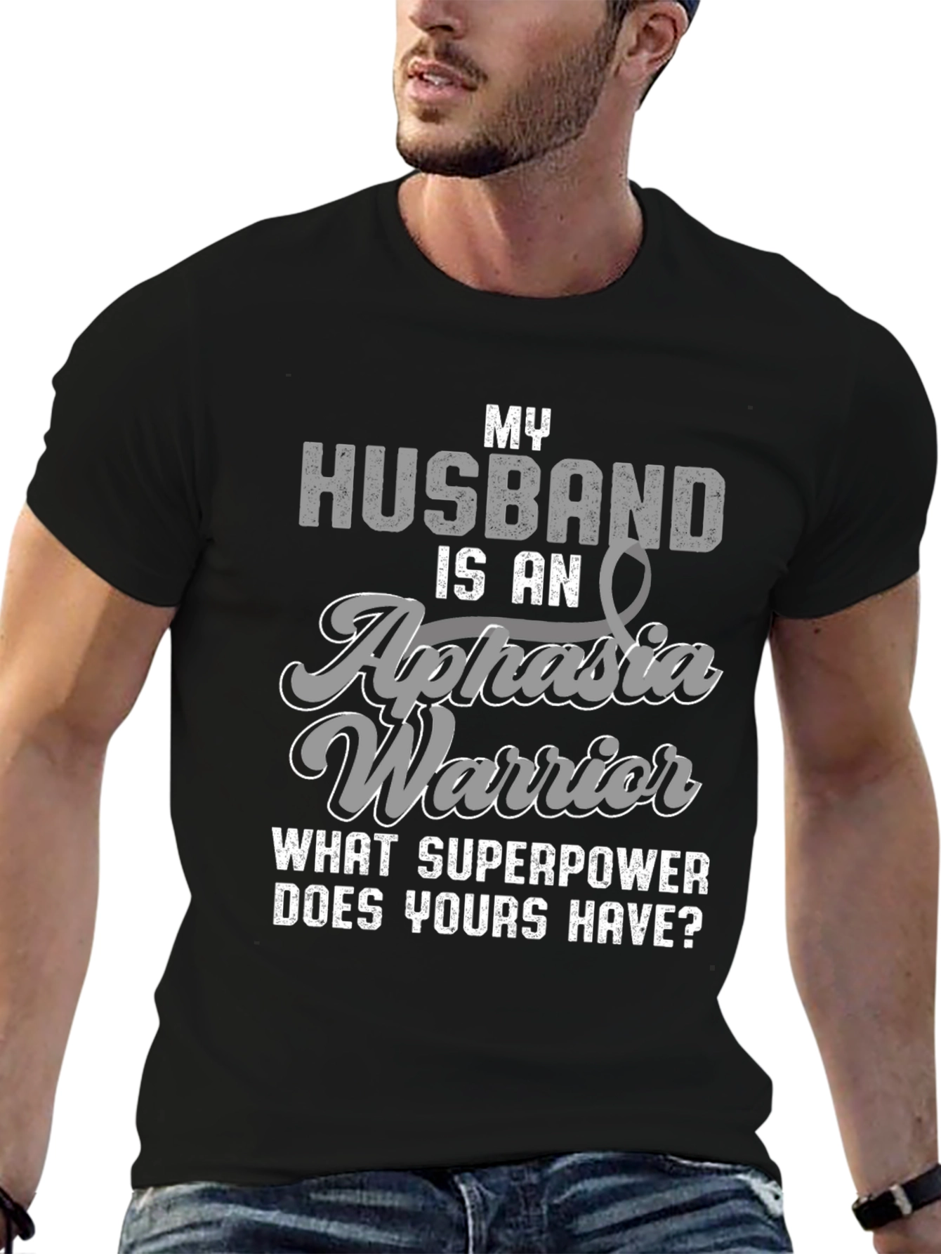 My Husband is an Aphasia Warrior T-Shirt