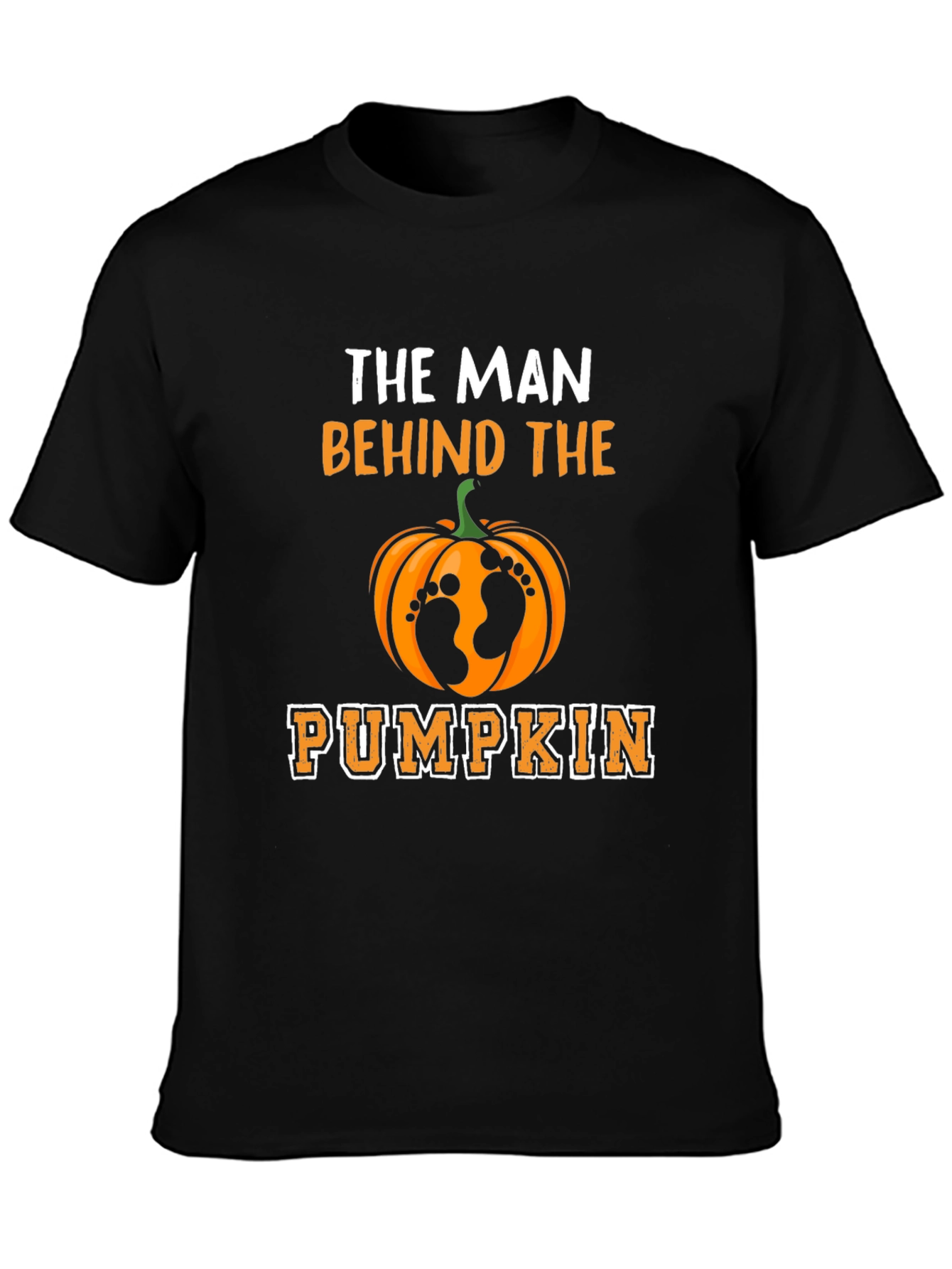 Man Behind the Pumpkin T-Shirt - Halloween Dad Tee