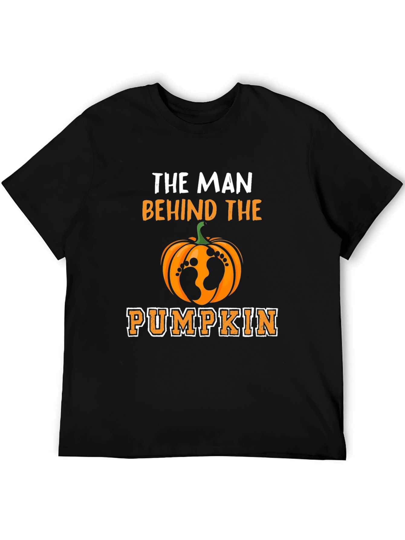 Man Behind the Pumpkin T-Shirt - Halloween Dad Tee