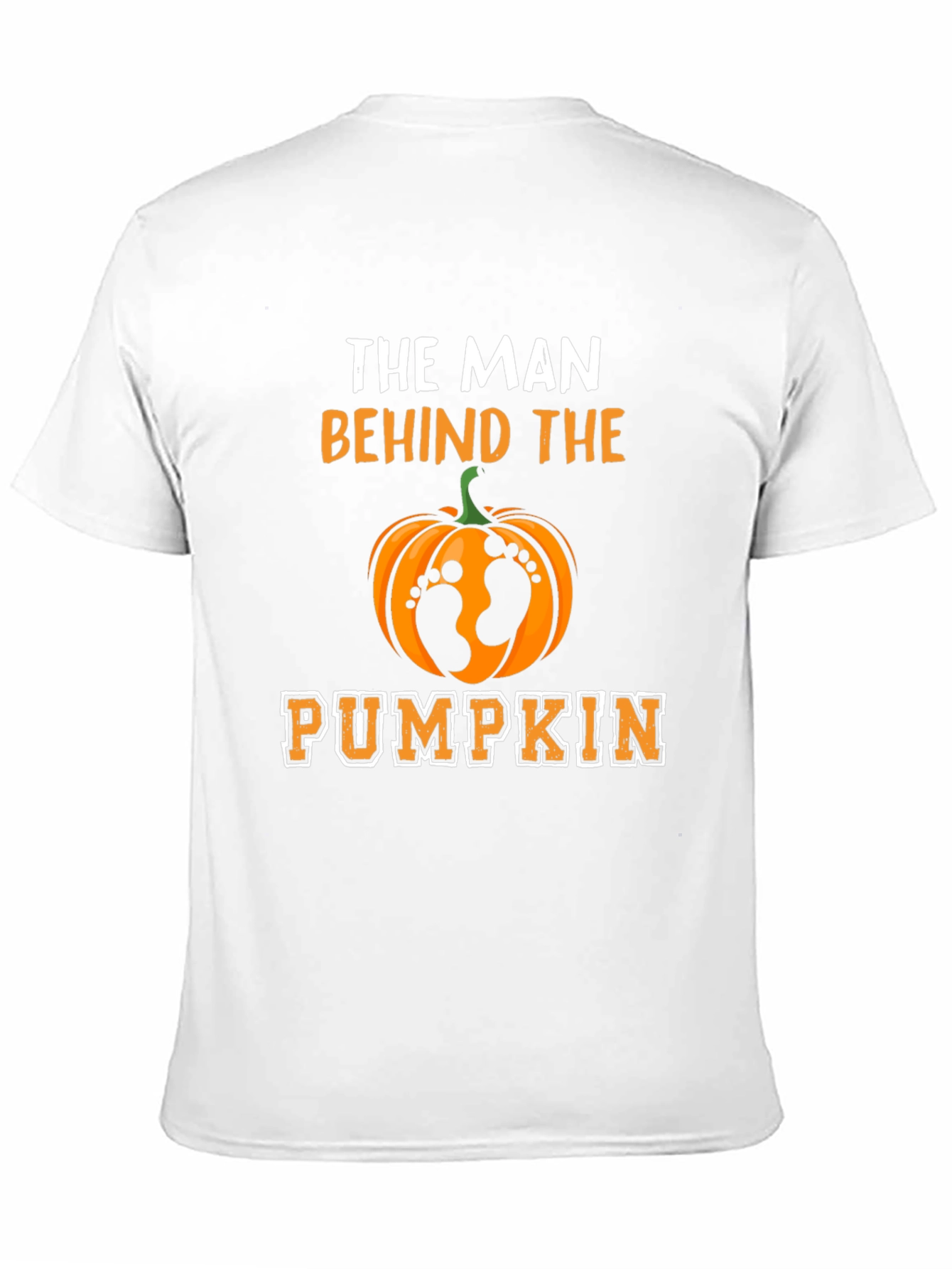 Man Behind the Pumpkin T-Shirt - Halloween Dad Tee
