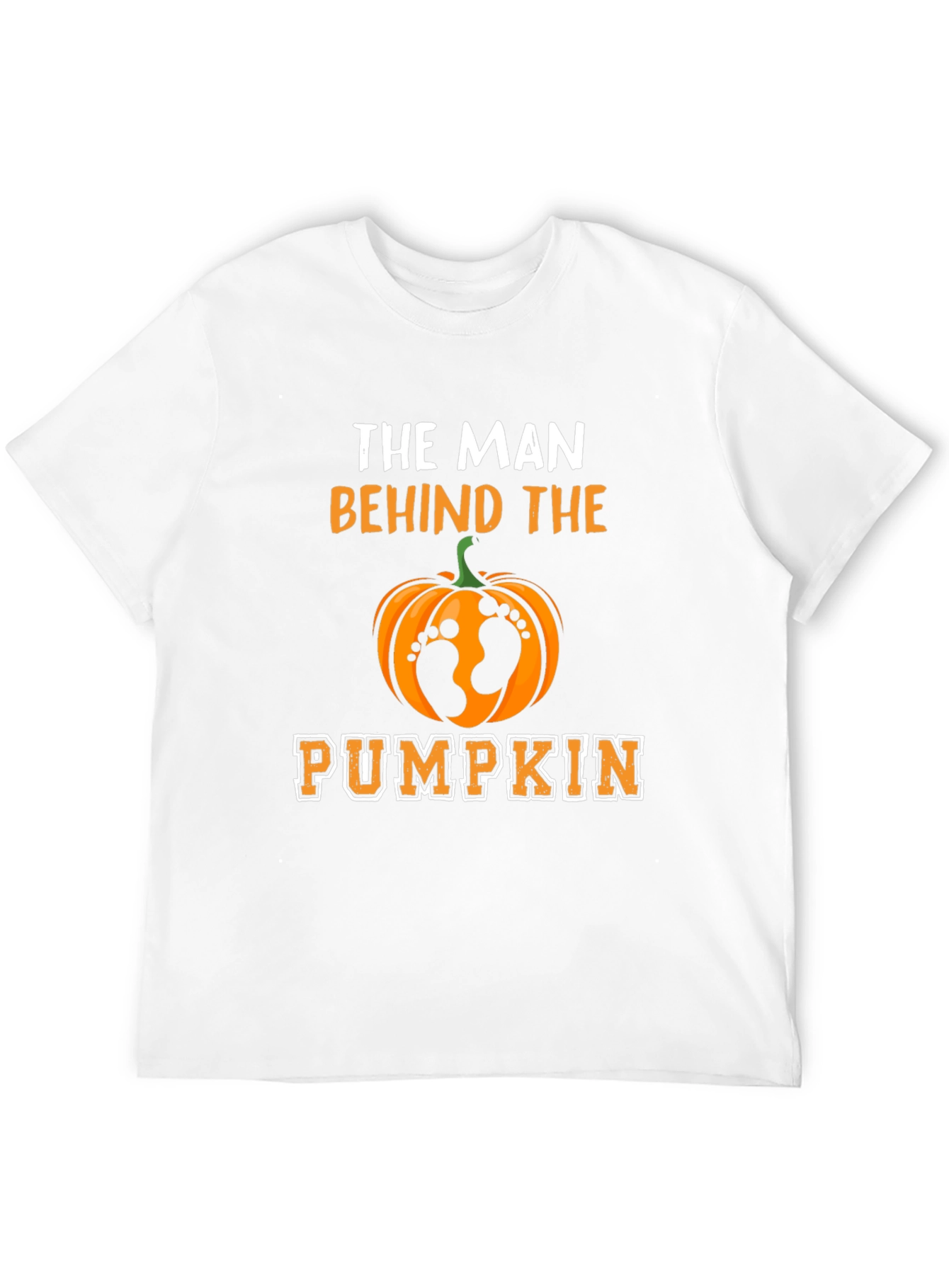 Man Behind the Pumpkin T-Shirt - Halloween Dad Tee