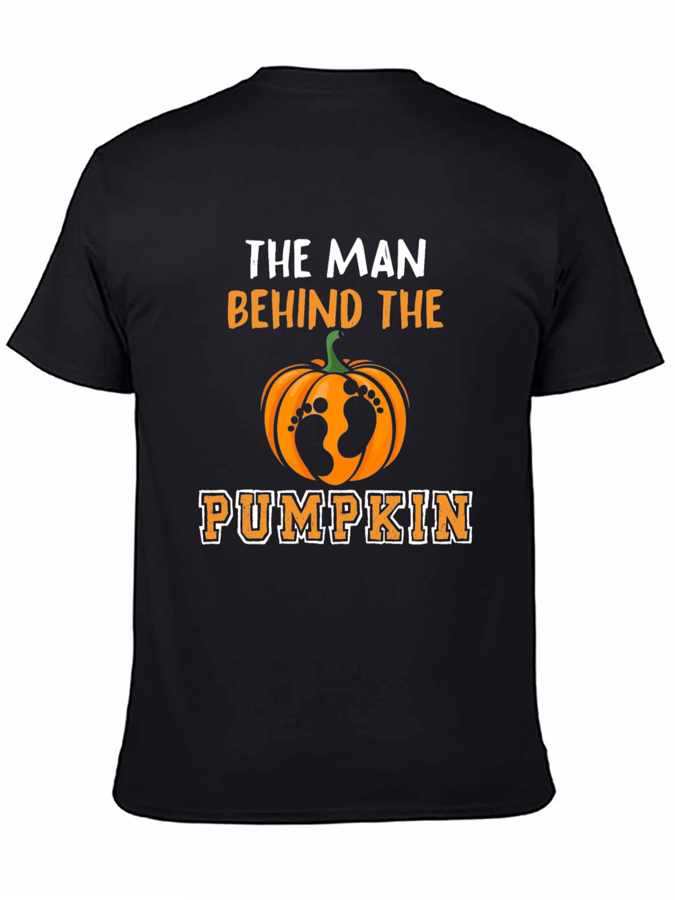 Man Behind the Pumpkin T-Shirt - Halloween Dad Tee