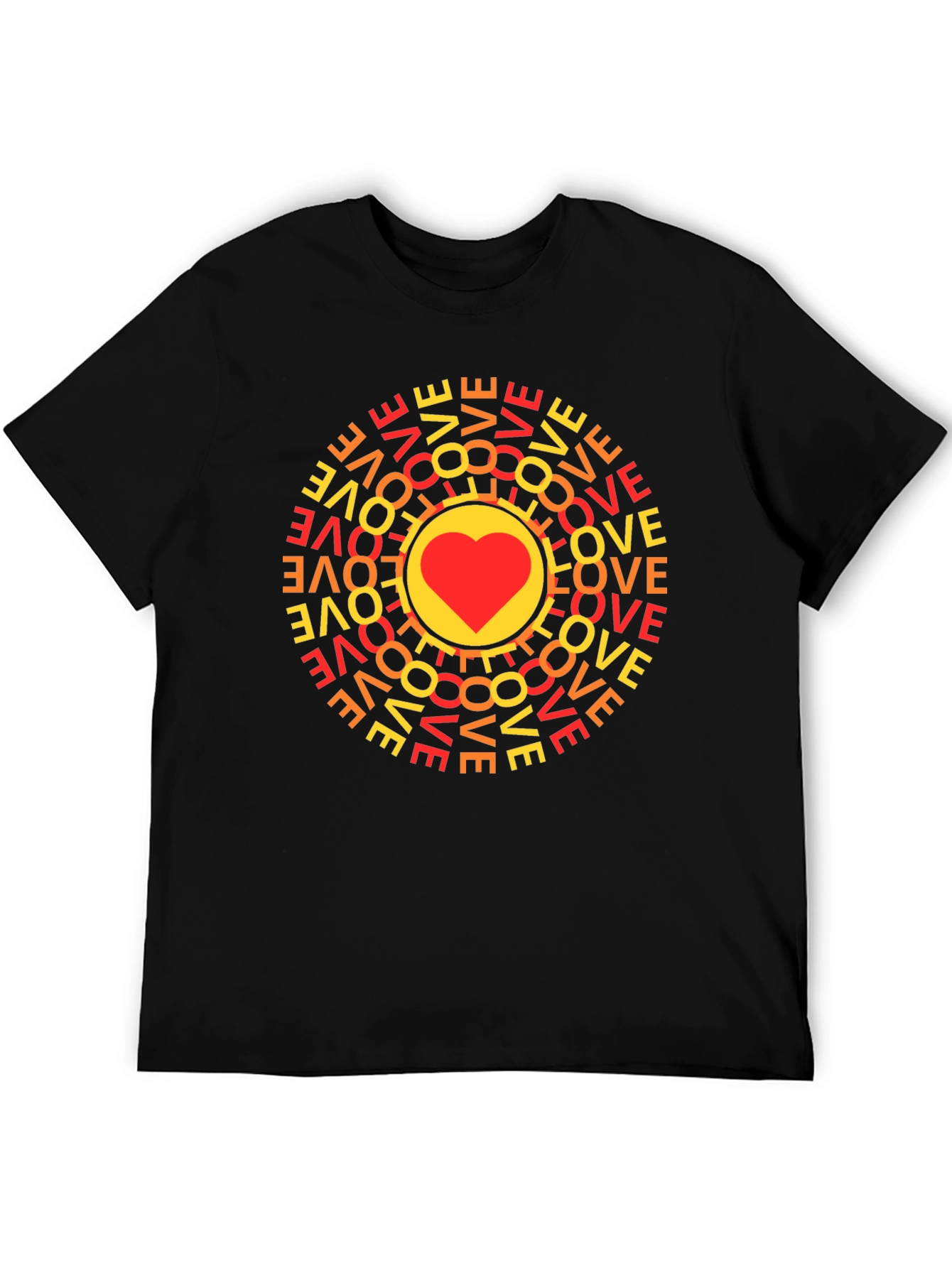Love Circle Graphic Tee - Trendy Casual Top