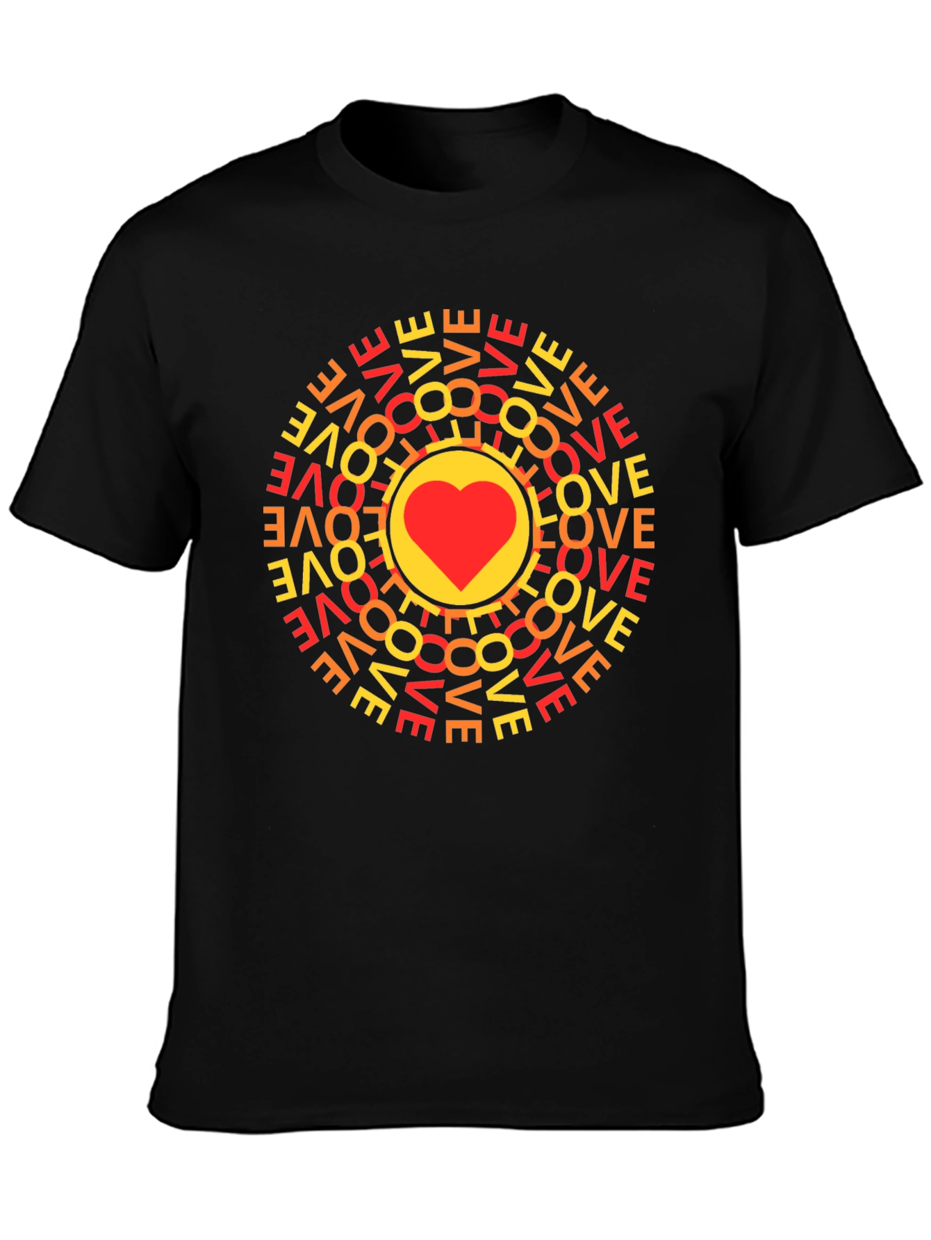 Love Circle Graphic Tee - Trendy Casual Top