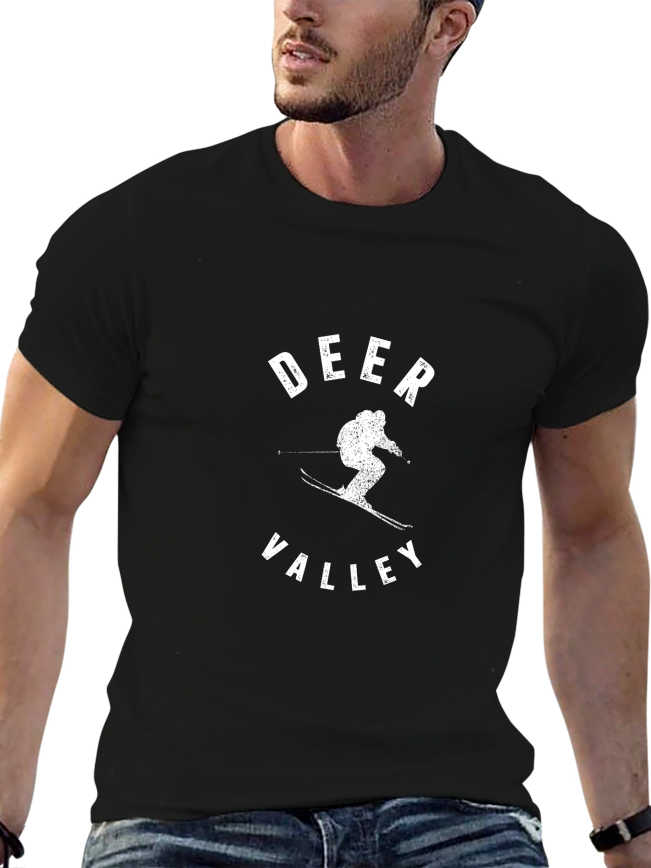 Deer Valley Ski T-Shirt - Classic Black Tee