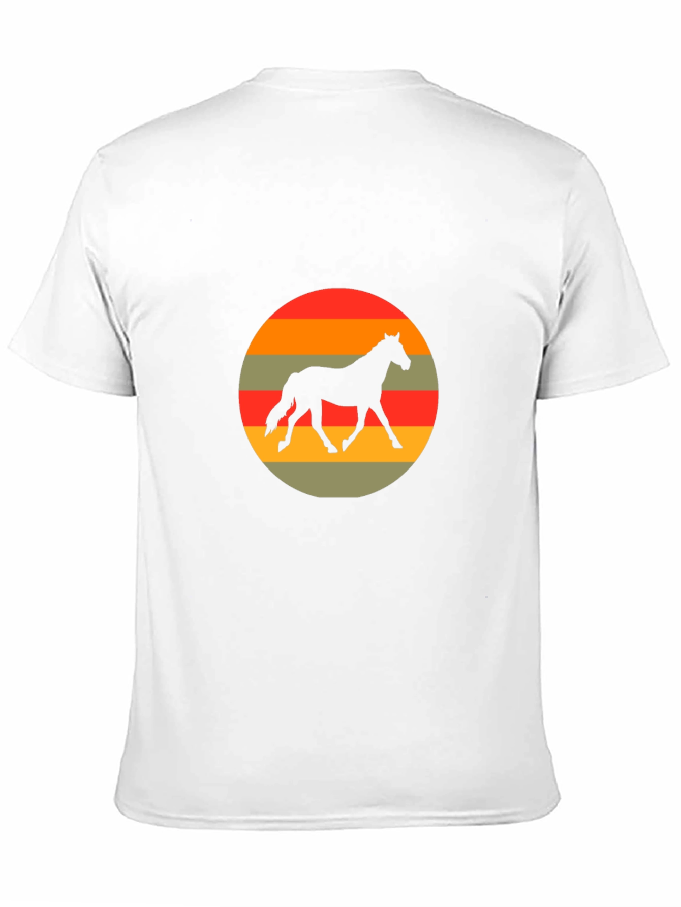 Retro Horse Silhouette Graphic T-Shirt