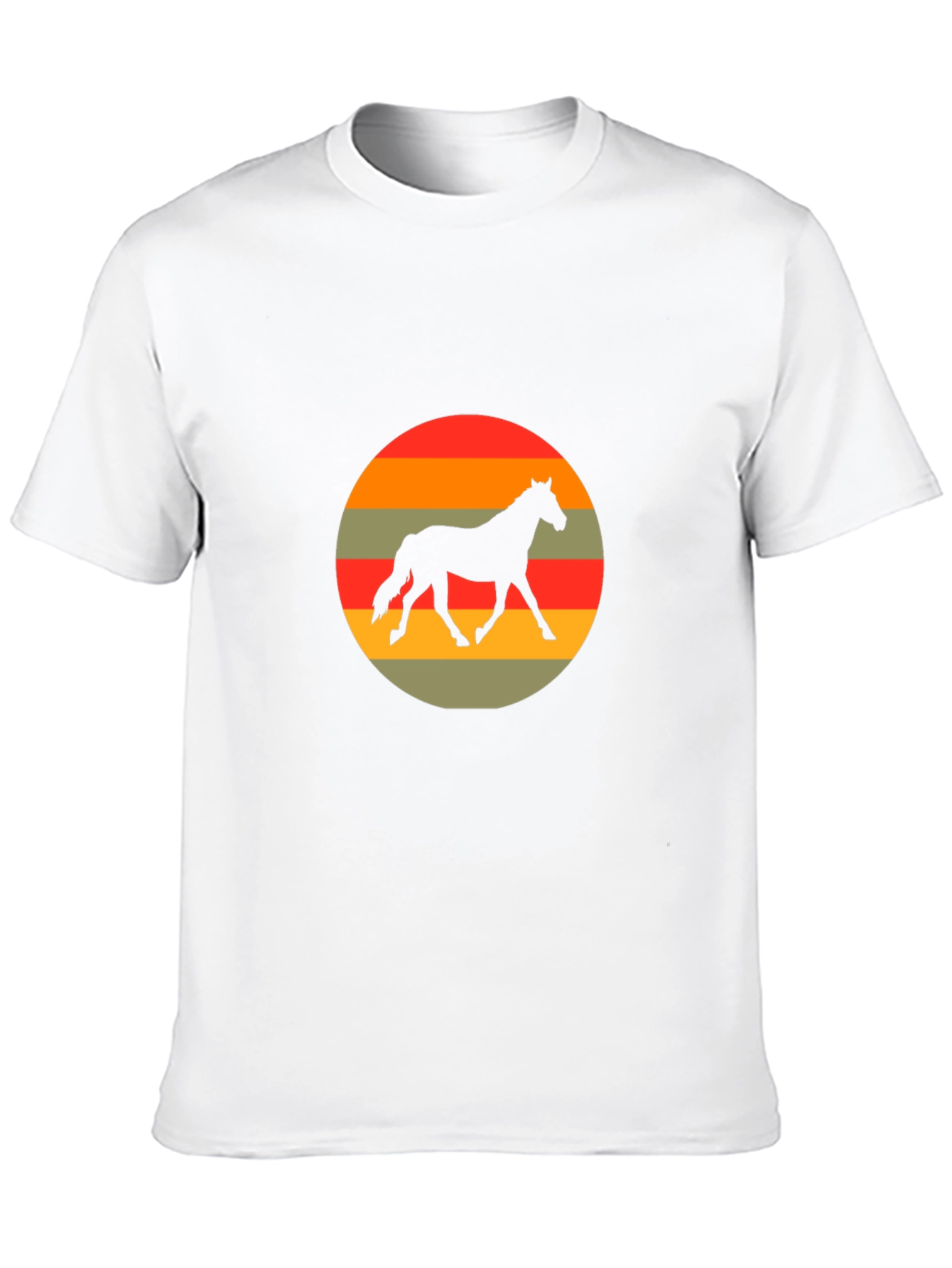 Retro Horse Silhouette Graphic T-Shirt