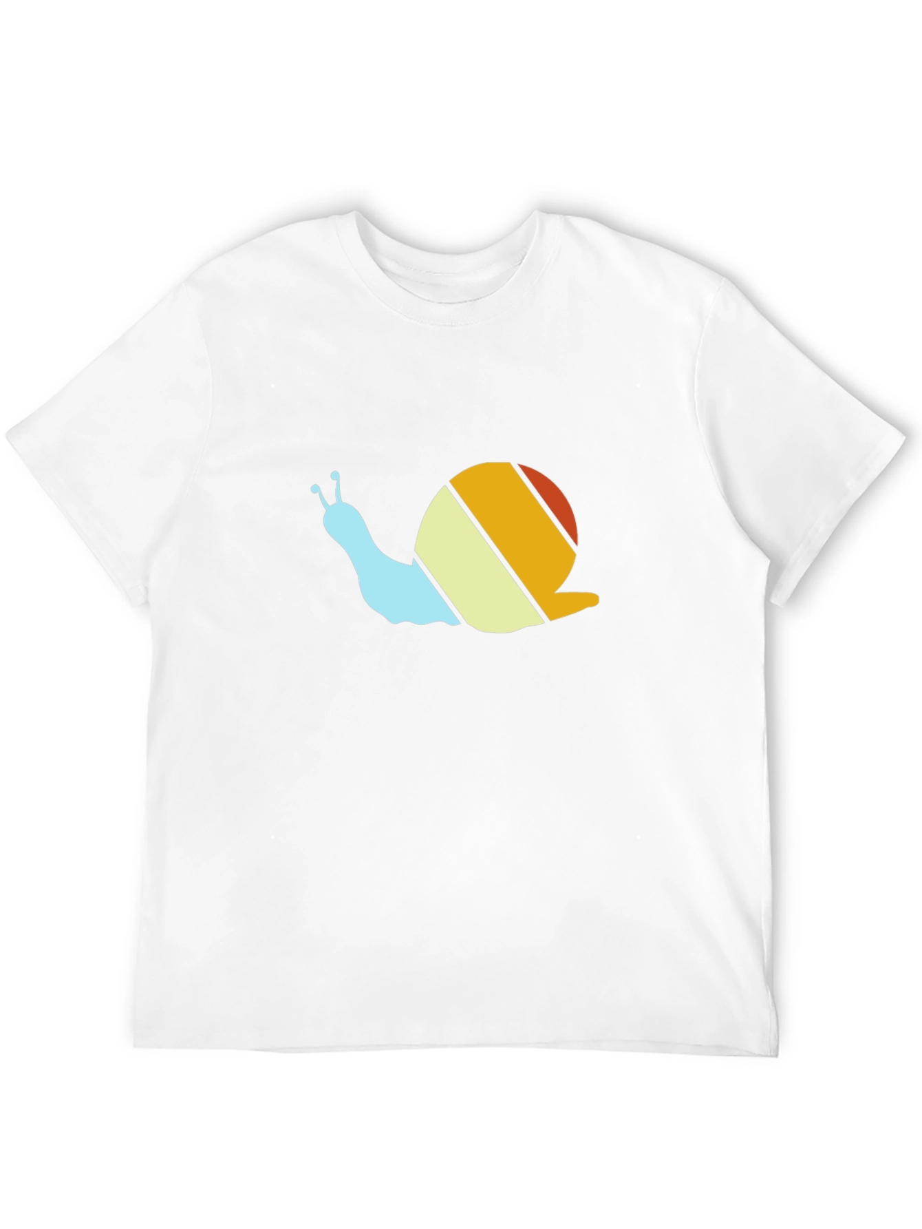 Retro Snail Graphic Tee - Black Cotton T-Shirt