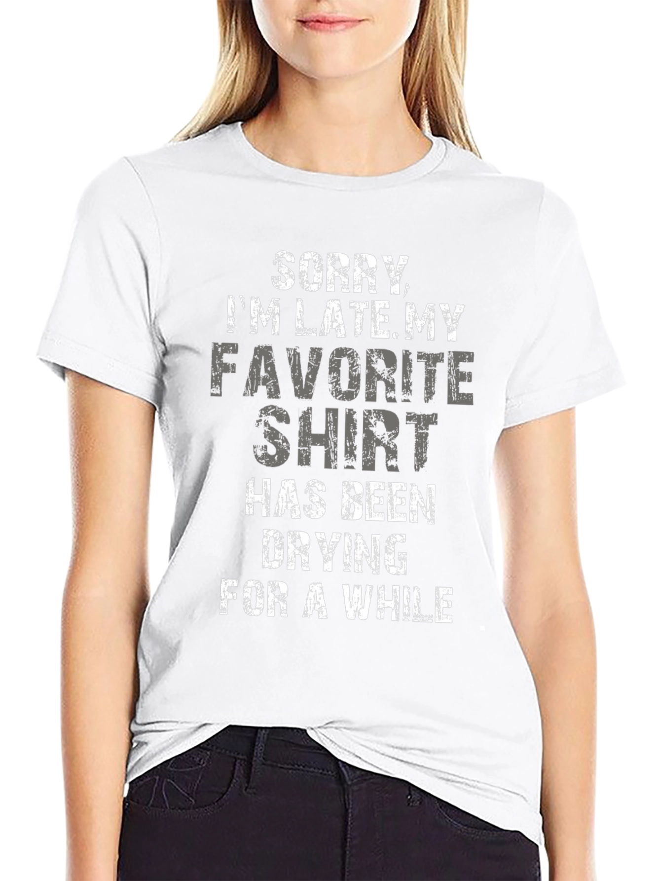 Funny Sorry Im Late Graphic Tee