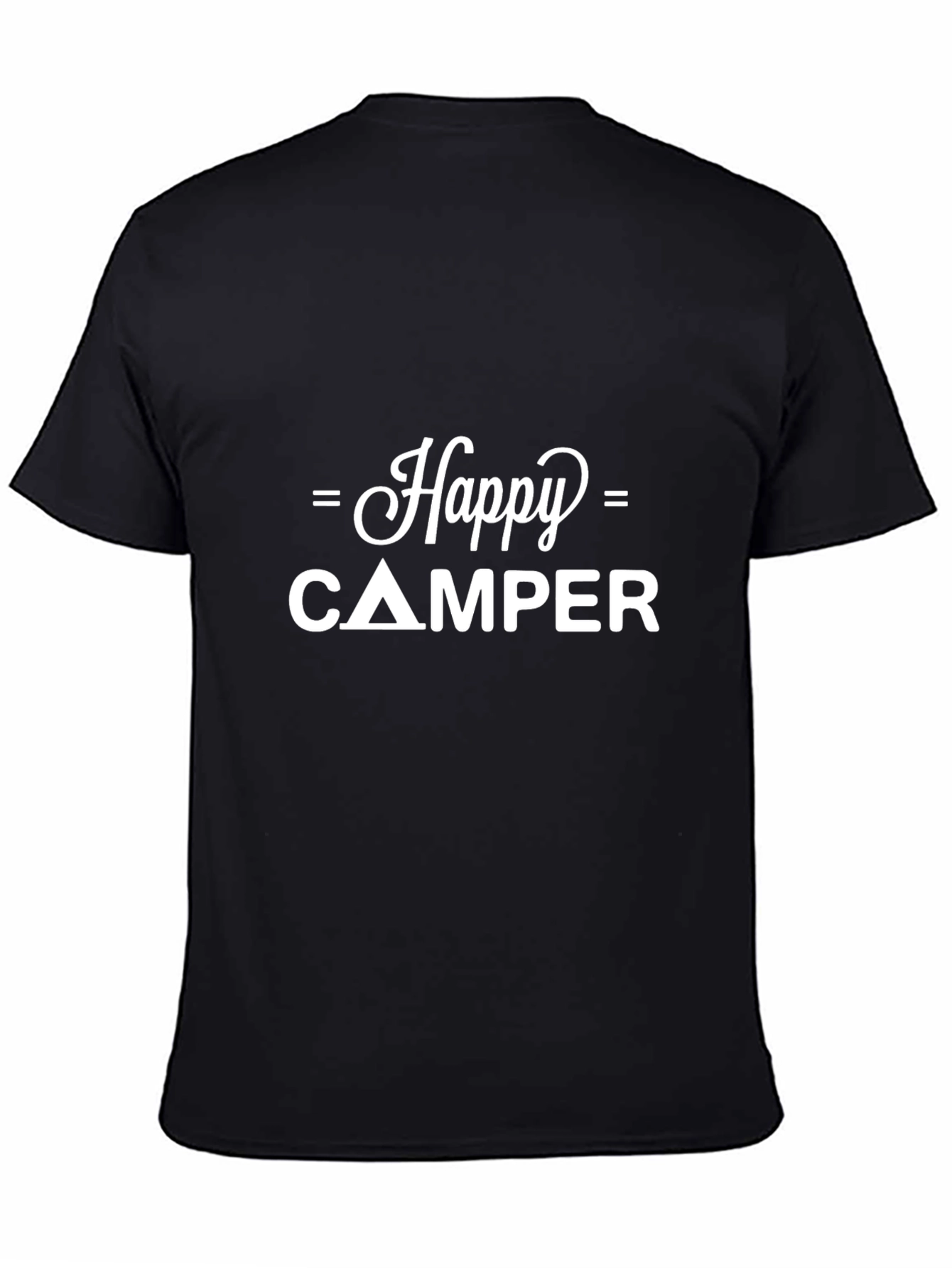 Happy Camper Black Graphic Tee