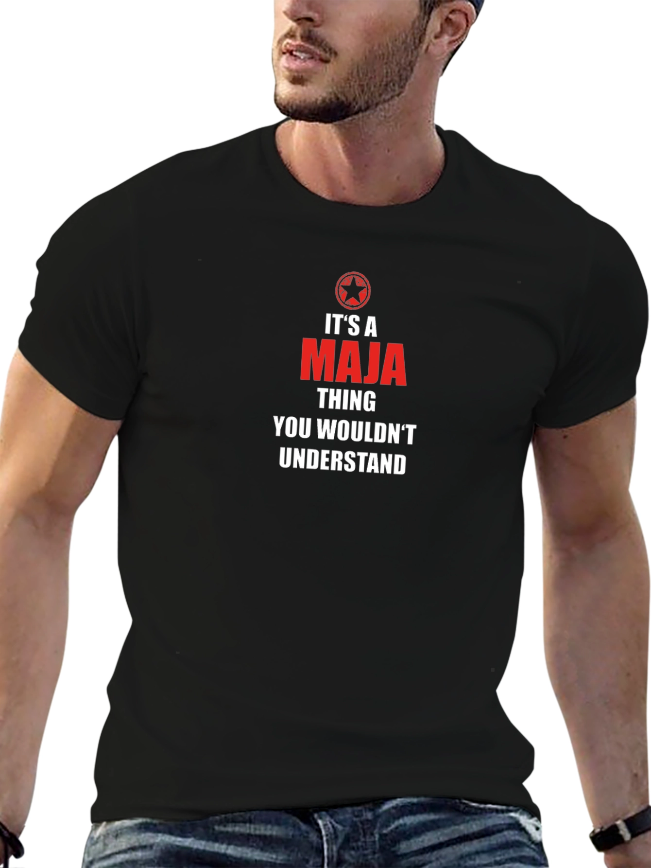 Its a Maja Thing T-Shirt - Black Graphic Tee