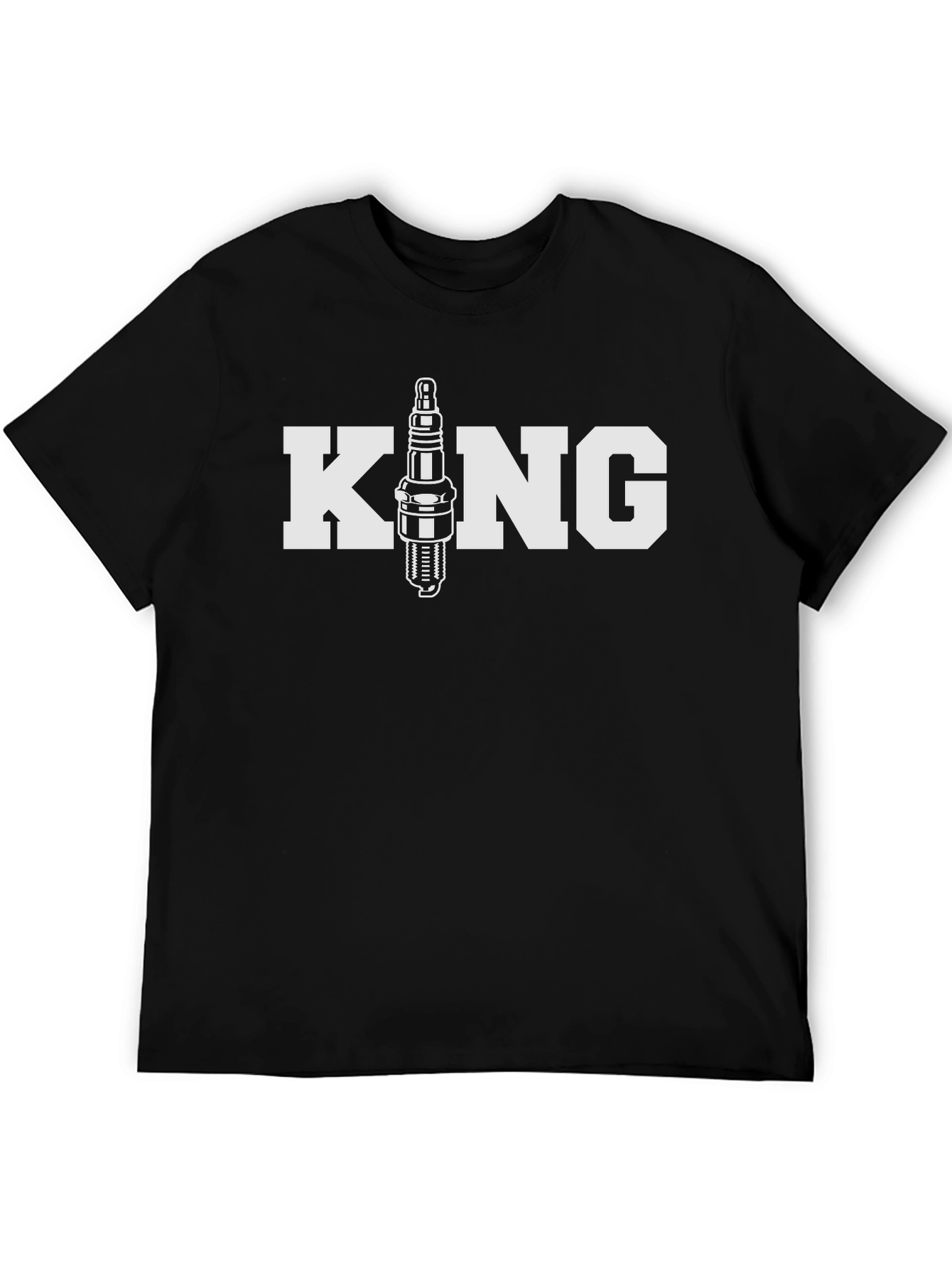 King Spark Plug T-Shirt - Automotive Mechanic Apparel