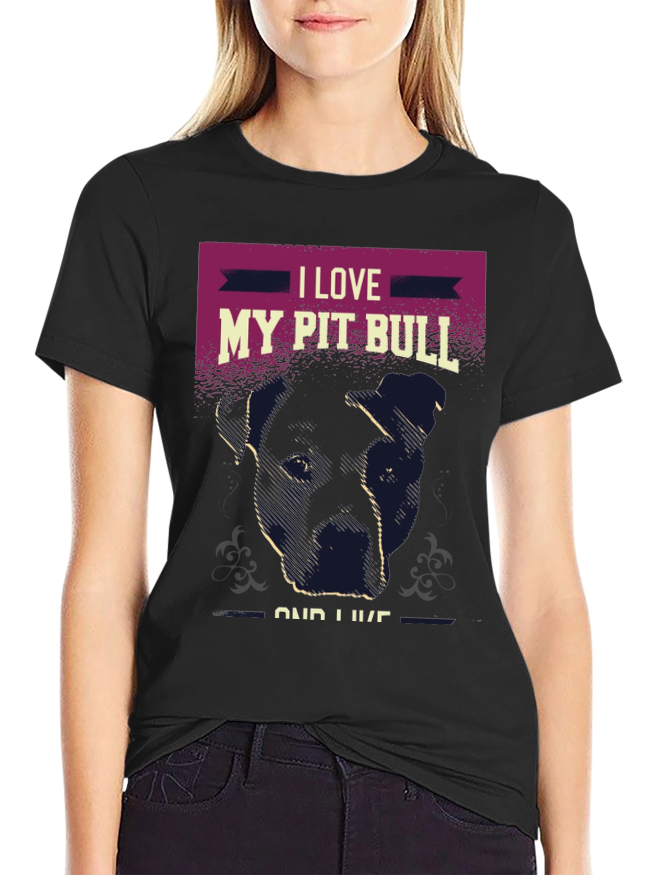 I Love My Pit Bull T-Shirt Dog Lover Tee