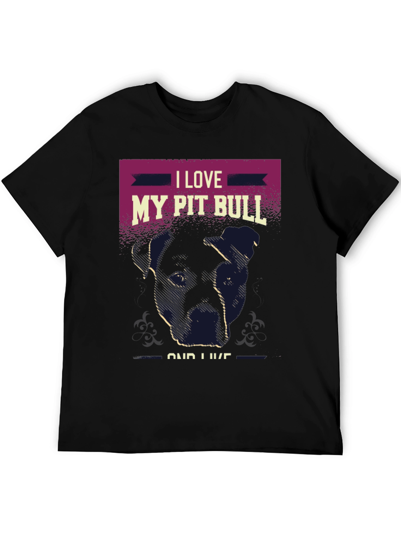 I Love My Pit Bull T-Shirt Dog Lover Tee