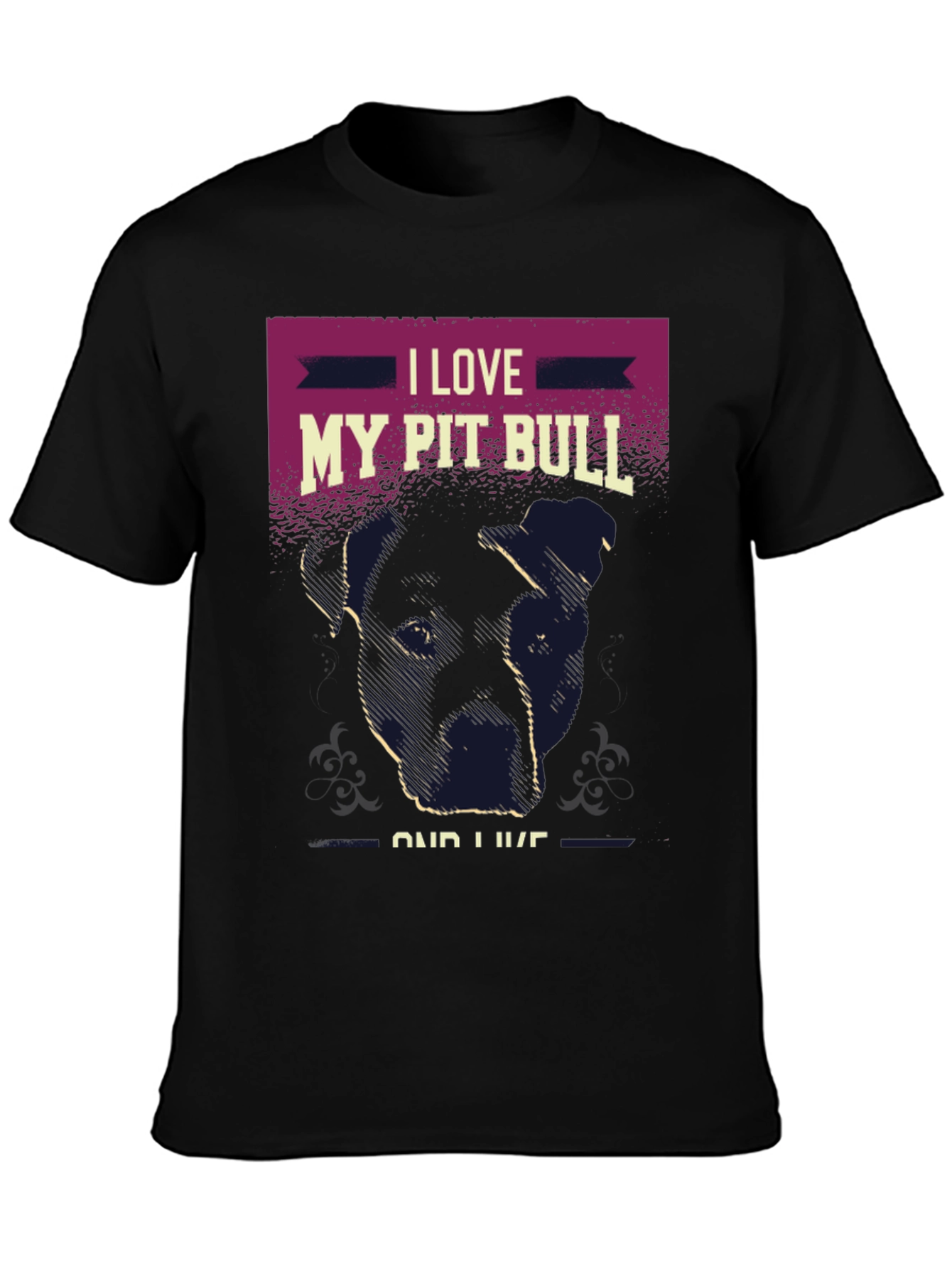 I Love My Pit Bull T-Shirt Dog Lover Tee
