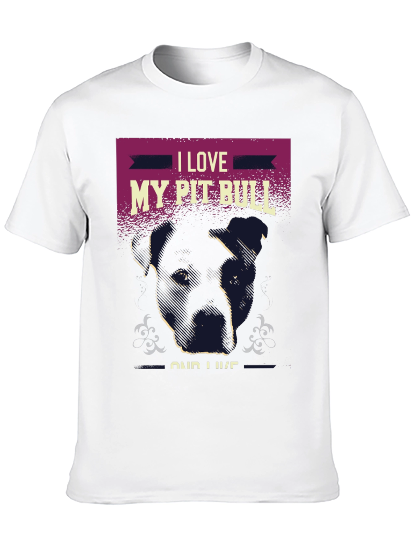 I Love My Pit Bull T-Shirt Dog Lover Tee